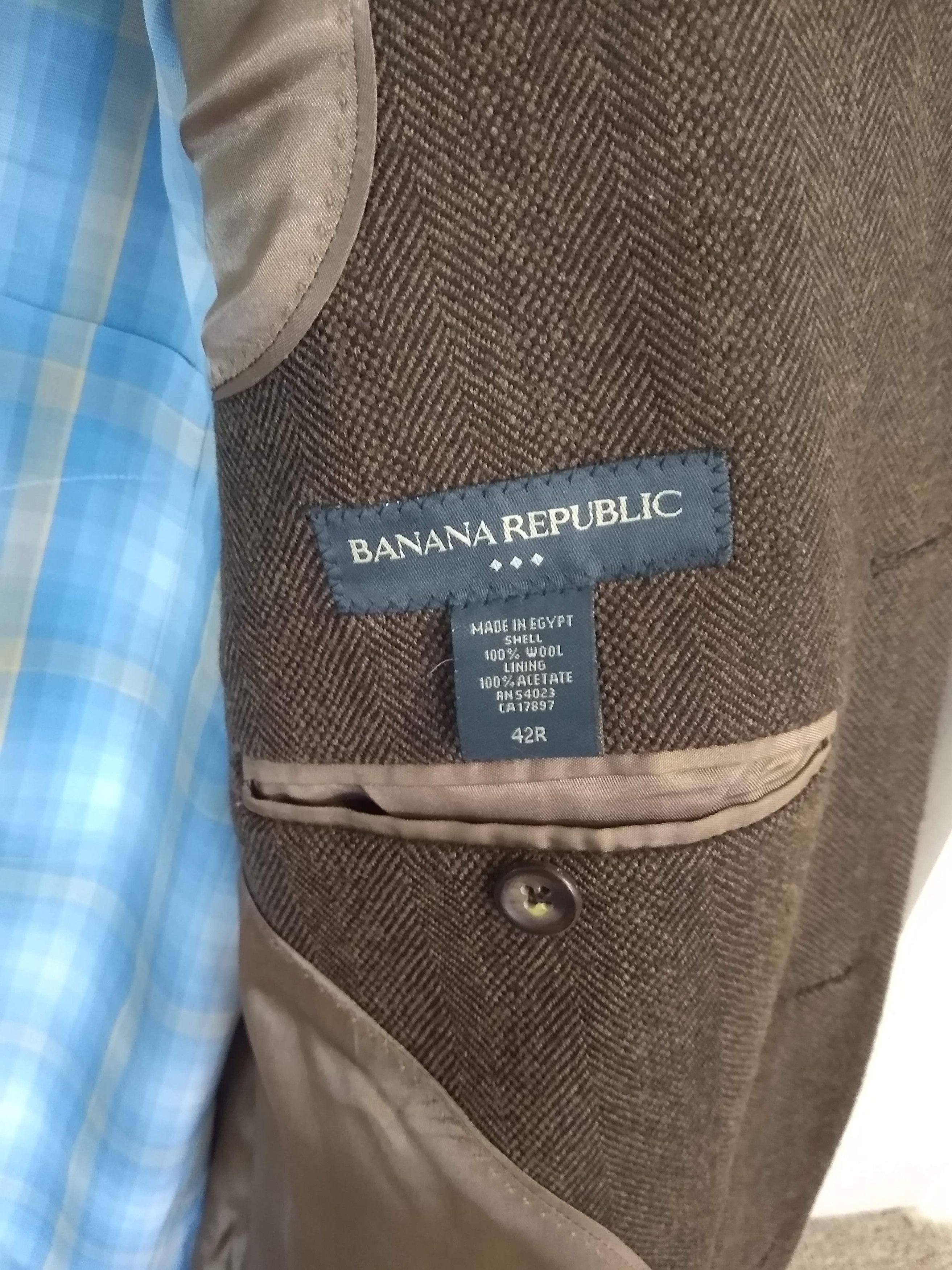 Banana Republic Tweed Blazer & Pants Size 42R - 2 Thumbnail