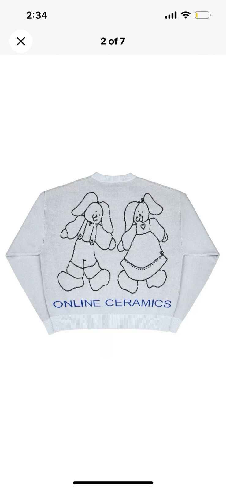 Online Ceramics L - Online Ceramics BOO Knit Sweater Crew Neck Haunted Wagon Size US L / EU 52-54 / 3 - 2 Thumbnail