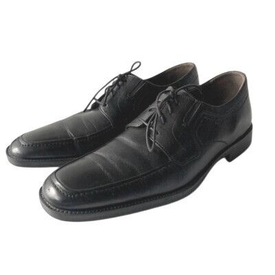 Johnston & Murphy Johnston & Murphy Shuler Oxford Black Leather Dress Shoes Me Size US 10.5 / EU 43-44 - 1 Thumbnail