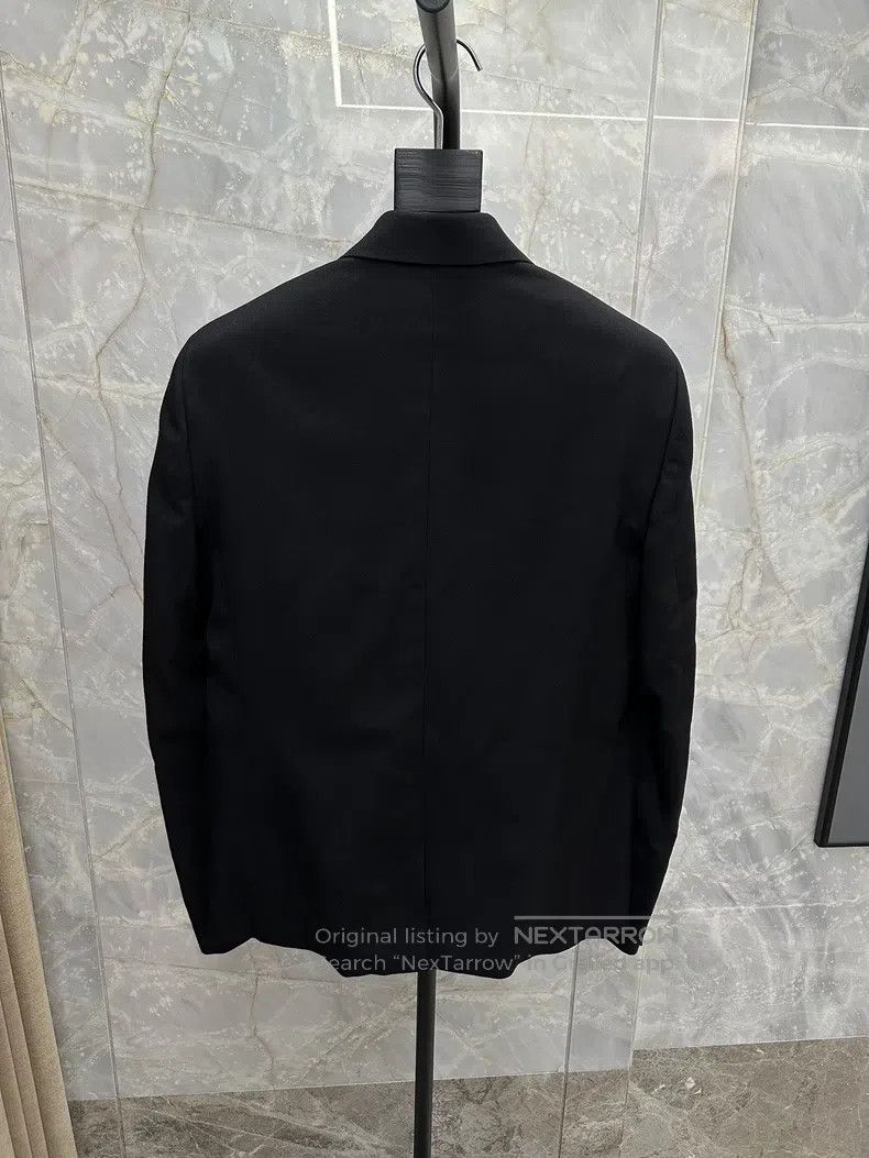 Saint Laurent Paris Saint Laurent Paris Classic Black Wool Smoking Suit Jacket Size US M / EU 48-50 / 2 - 2 Thumbnail
