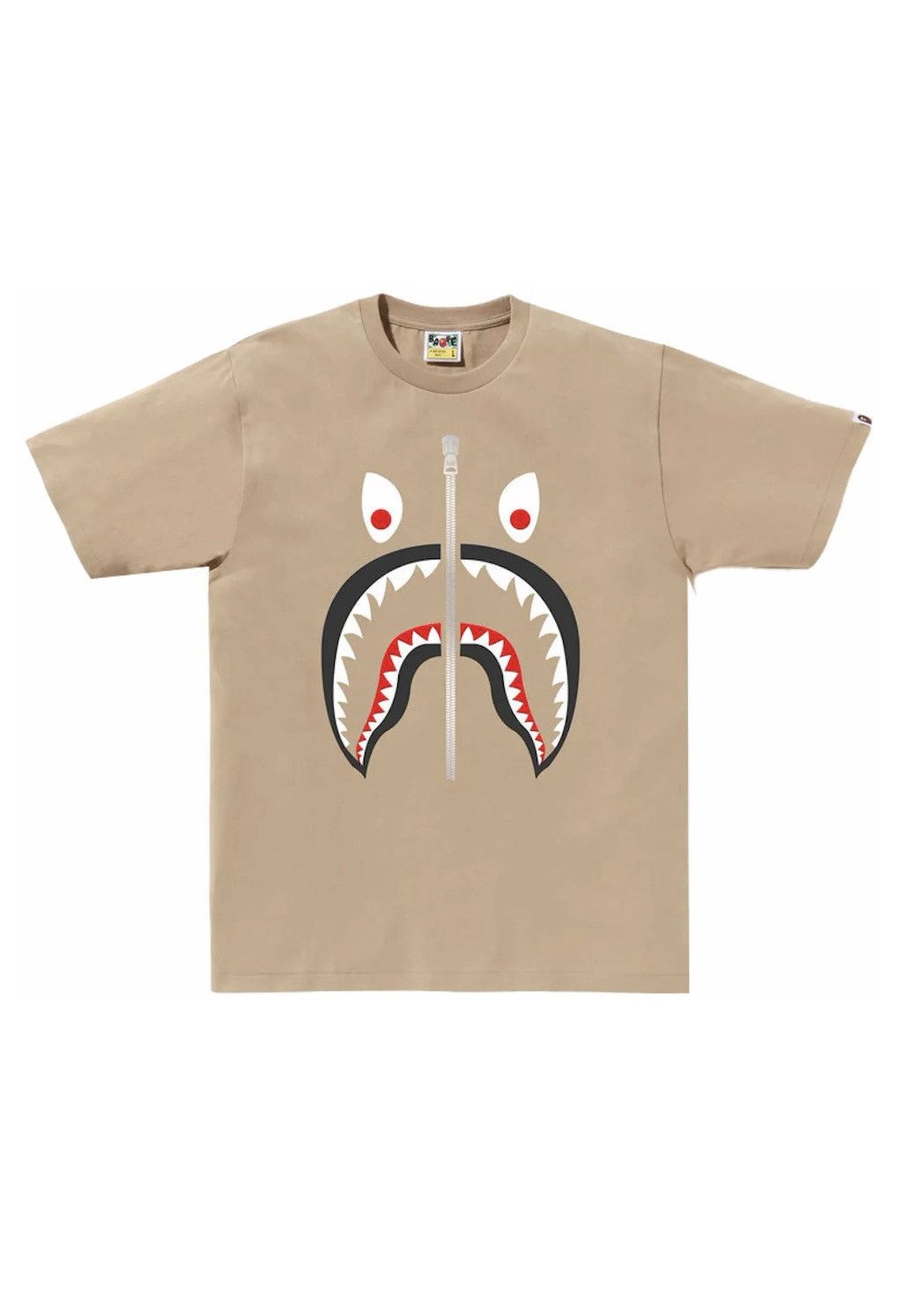 BAPE Mad Shark Tee Beige