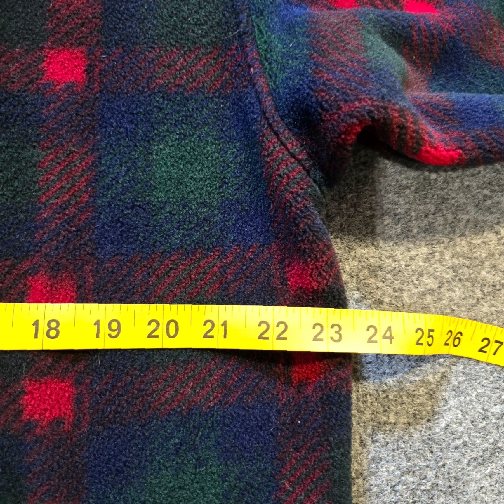 Eddie Bauer Eddie Bauer Sweater Womens Medium Petite Red Plaid Fleece 1/4 Zip Pullover Knit Regular Mock Neck Garment: Sweater Women Size M / US 6-8 / IT 42-44 - 7 Thumbnail