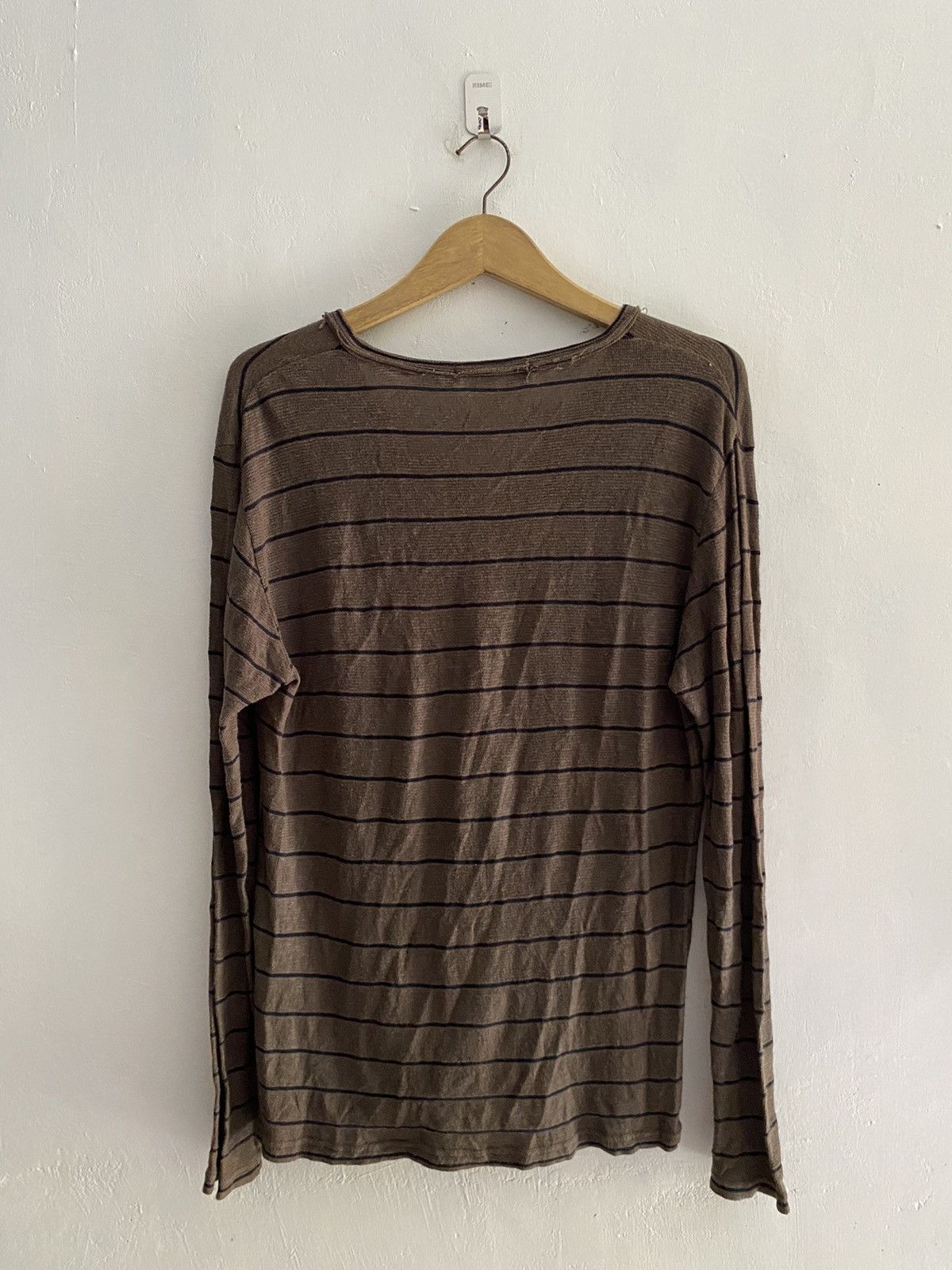 Beams Plus Vintage beams striped distressed longsleeve tshirt Size US L / EU 52-54 / 3 - 2 Thumbnail