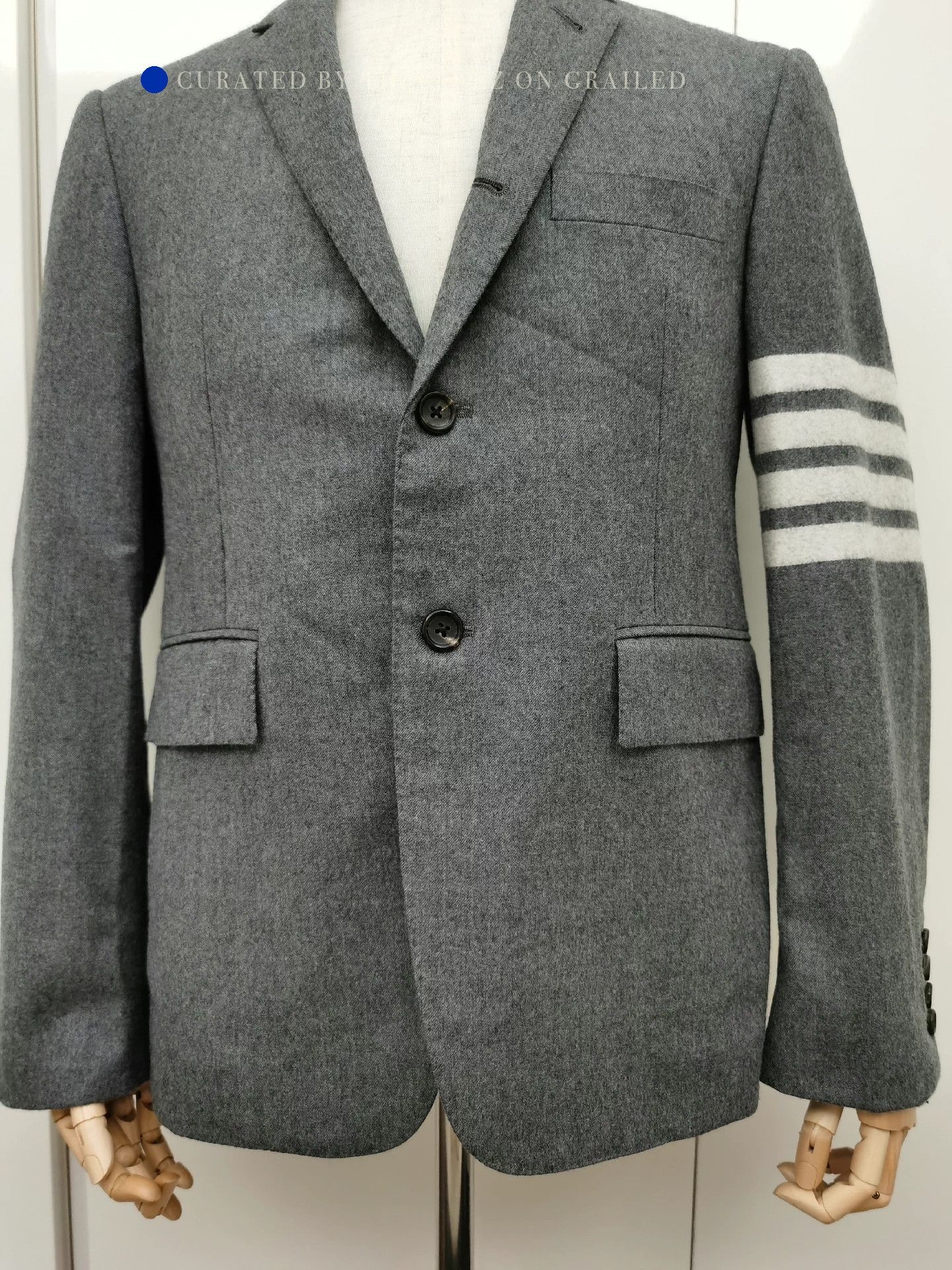Thom Browne Elegant Gray Wool Blazer in Size S Size US S / EU 44-46 / 1 - 1 Thumbnail