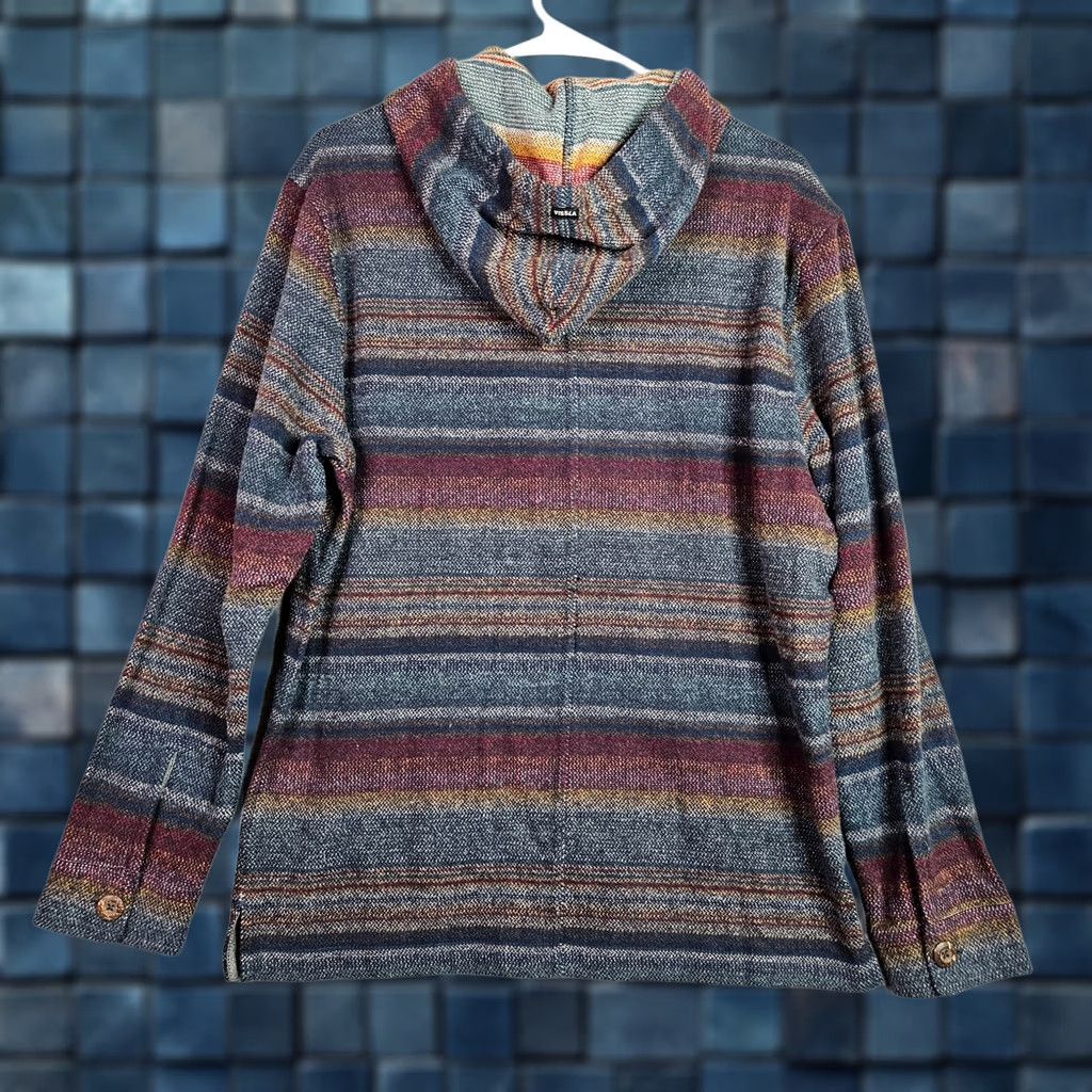 Vissla VISSLA Descanso Hooded Popover Hoodie Henley Men Cotton Size S Multicolor Hoody Jacket Men XS? Size US S / EU 44-46 / 1 - 1 Thumbnail