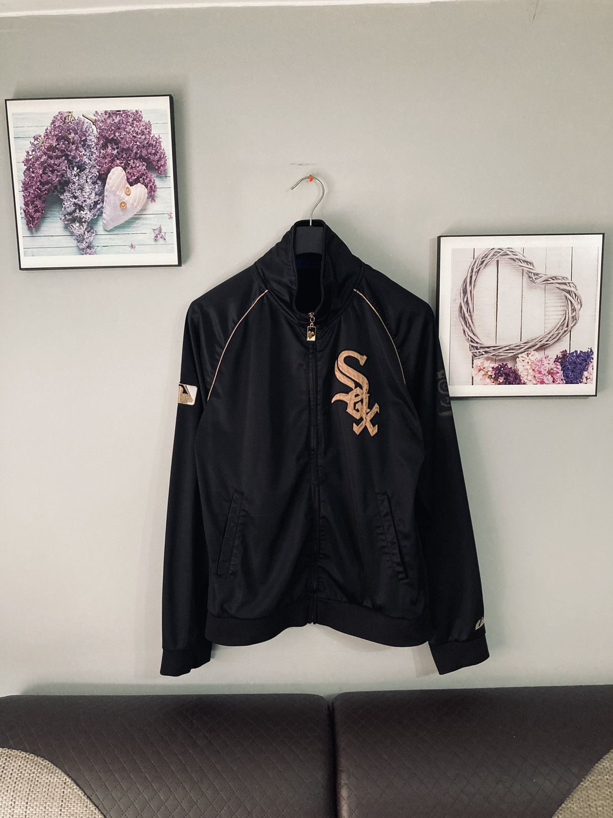 Majestic Vintage Chicago white Sox mlb zip sweatshirt jacket L y2k Size US L / EU 52-54 / 3 - 2 Thumbnail