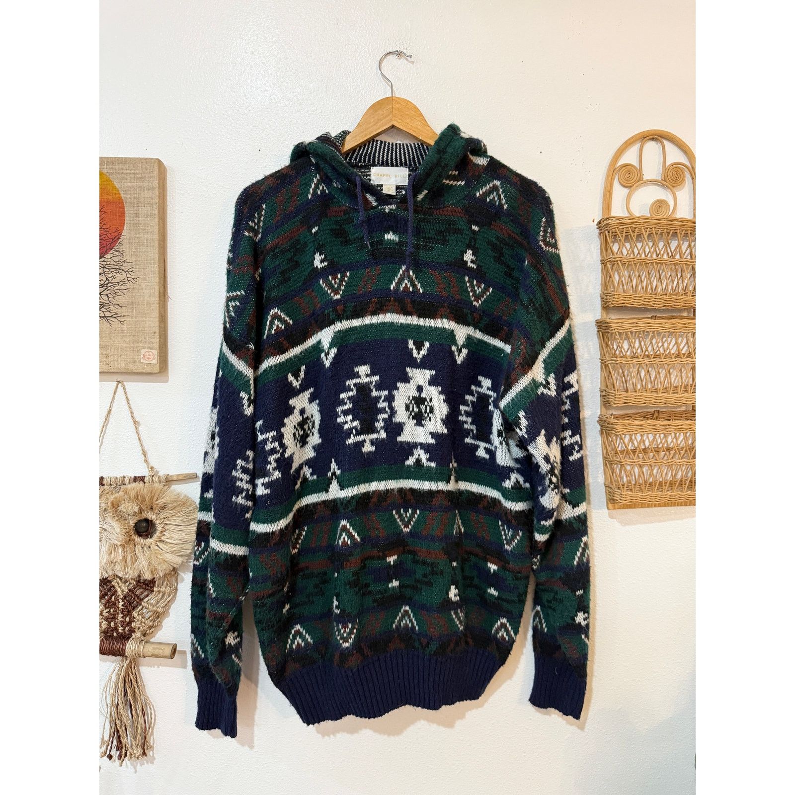 Other 90s Southwestern Hooded Knit Pullover size XL Size US XL / EU 56 / 4 - 2 Thumbnail