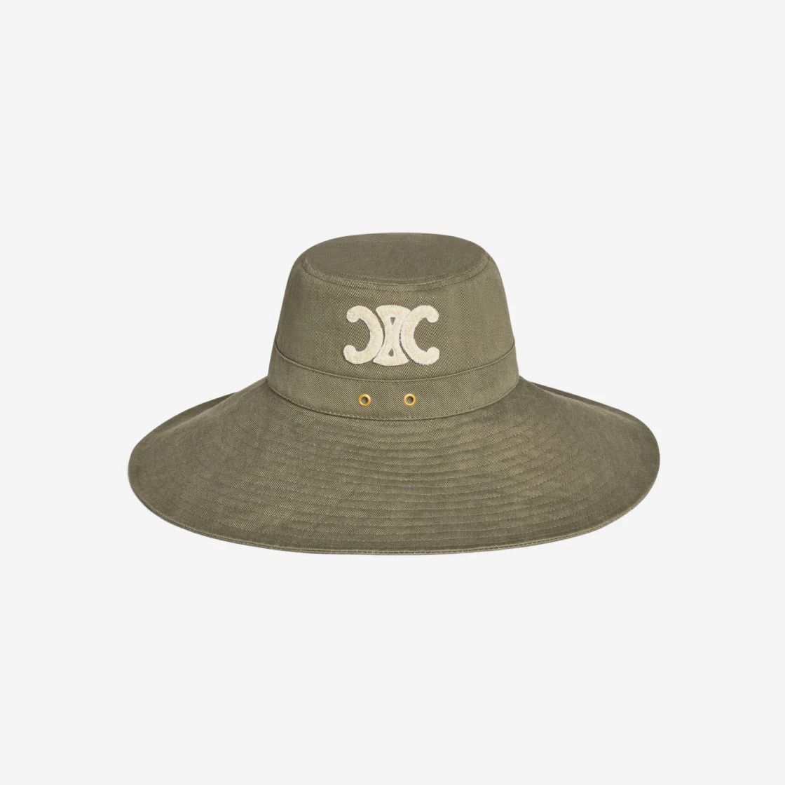 Celine o1bcso1str0824 Size :S / Cotton Walking Hat in Khaki Size ONE SIZE - 1 Thumbnail
