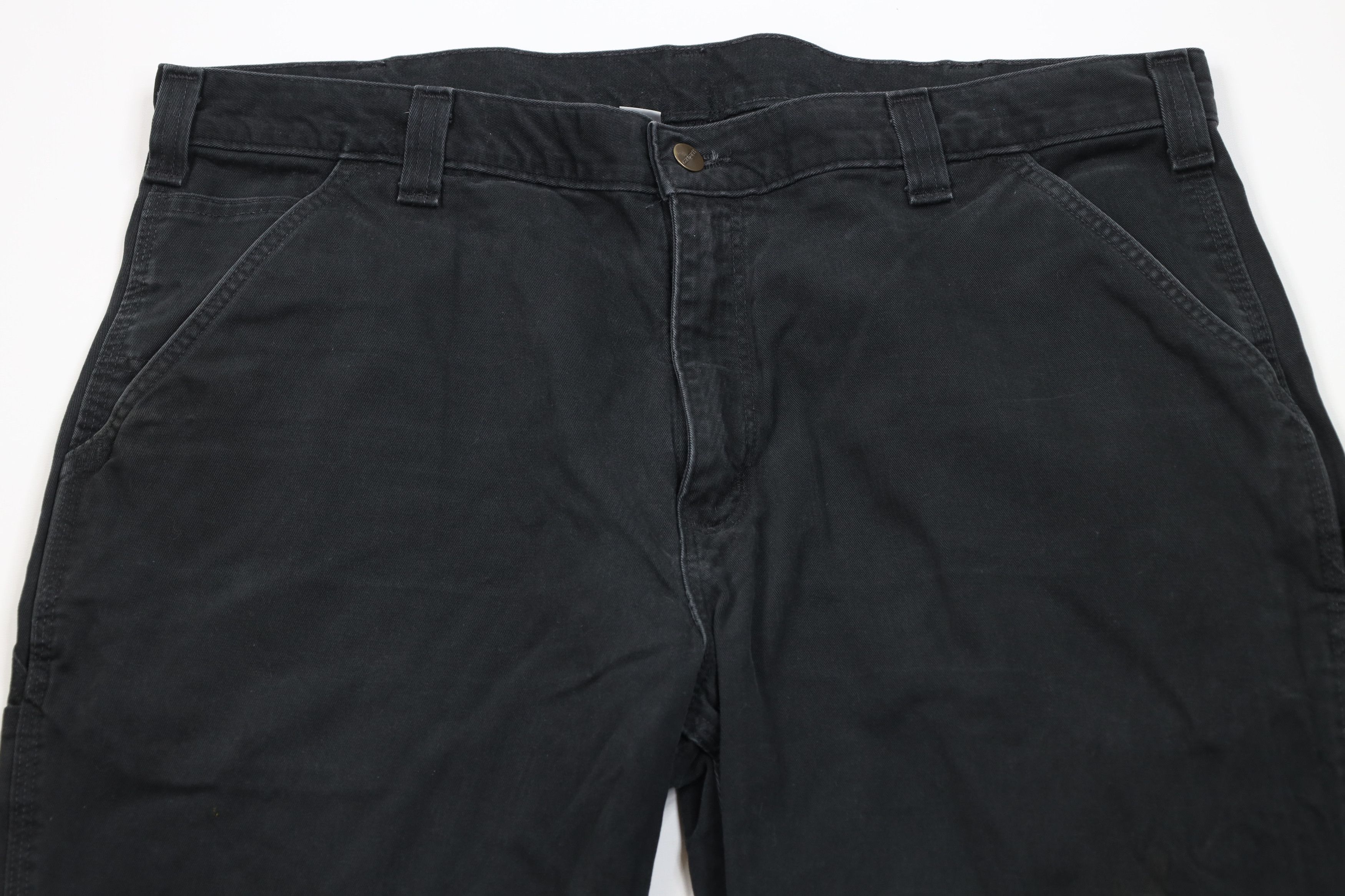 Carhartt Vintage Y2K Carhartt Wide Leg Dungaree Pants Black Cotton Size US 40 / EU 56 - 2 Thumbnail