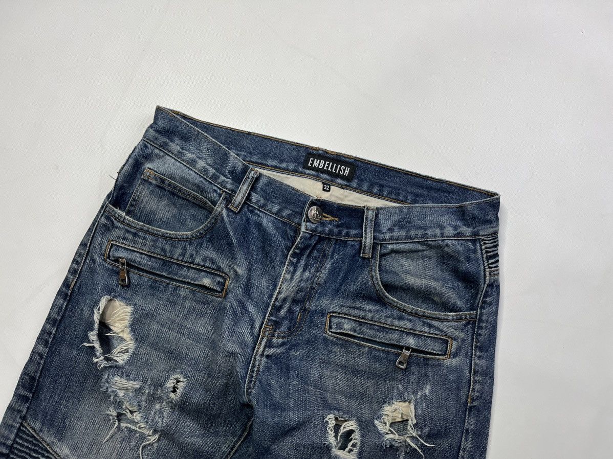 Embellish Embellish biker denim pant Size US 32 / EU 48 - 2 Thumbnail