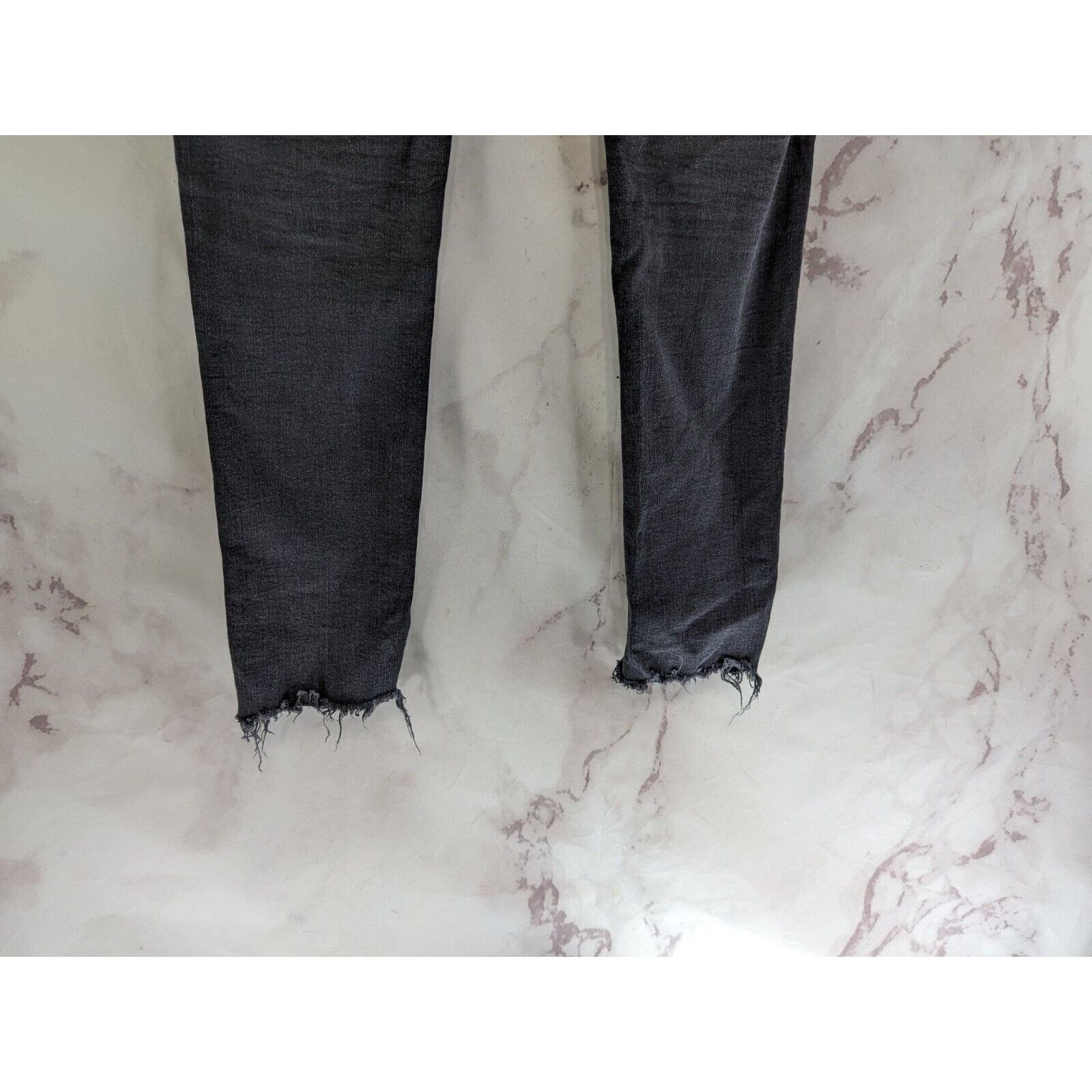 AG Adriano Goldschmied AG Adriano Goldschmied Jean Women 28 Black Frayed Skinny Size 28" / US 6 / IT 42 - 9 Thumbnail