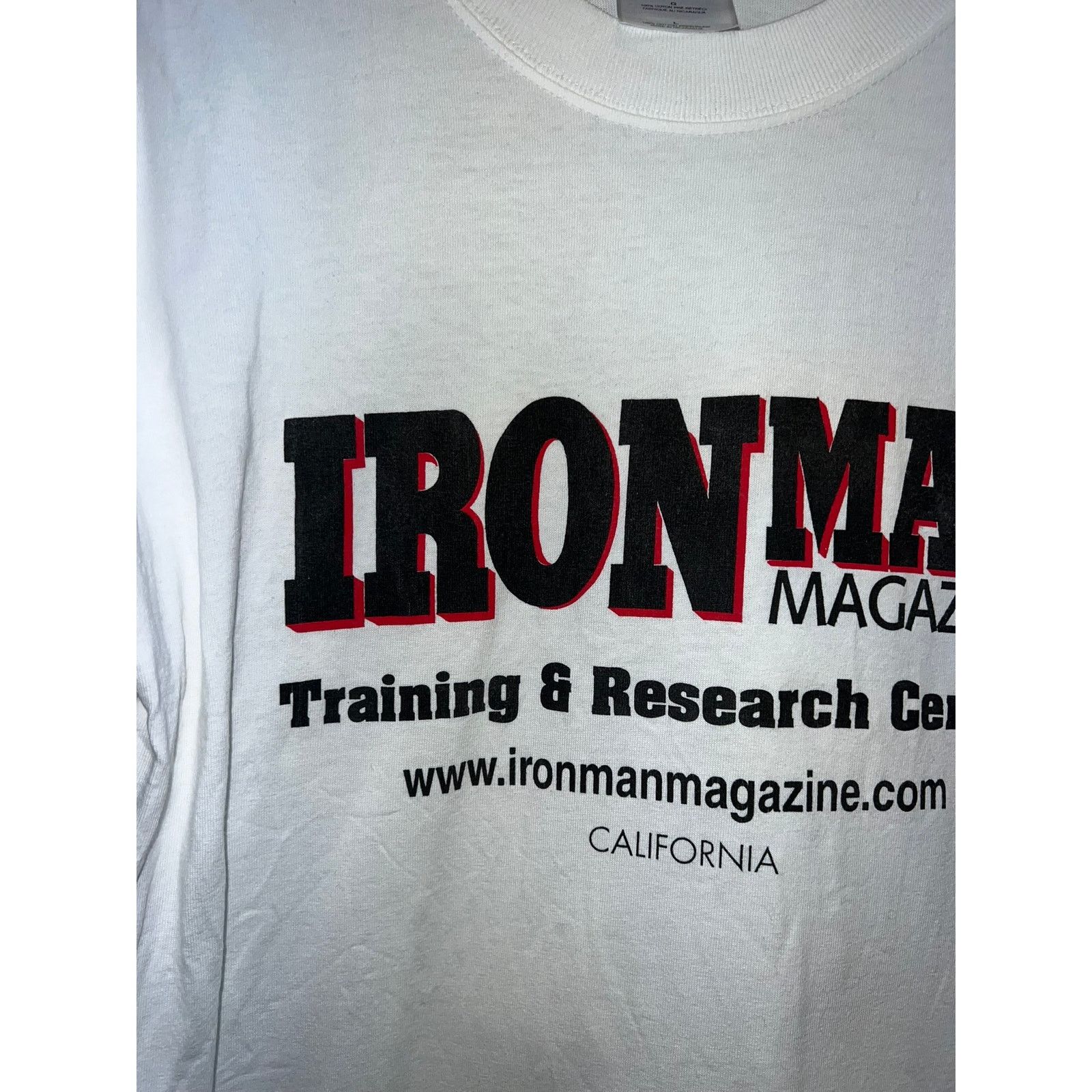 Gildan Vintage Ironman Magazine Shirt Training Research Tee 90s L Size US L / EU 52-54 / 3 - 2 Thumbnail