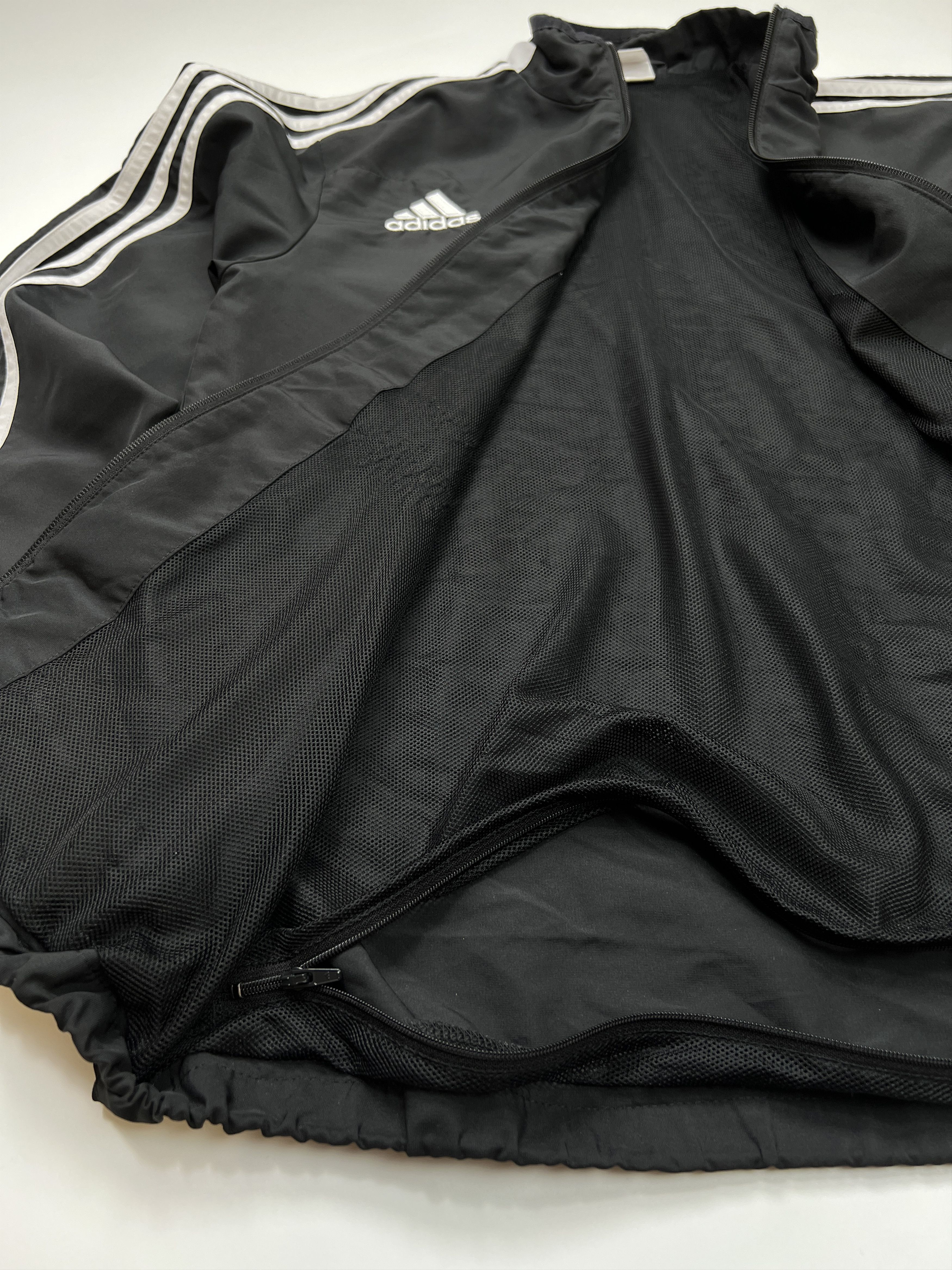 Adidas Adidas Striped Trefoil Track Top Jacket Black White Size S Size US S / EU 44-46 / 1 - 5 Thumbnail