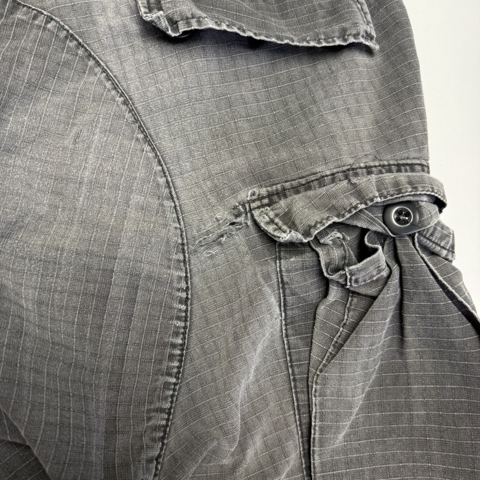 Vintage Vintage Military Trouser Cargo Pants Mens Faded Gray Ripstop Size US 32 / EU 48 - 8 Thumbnail
