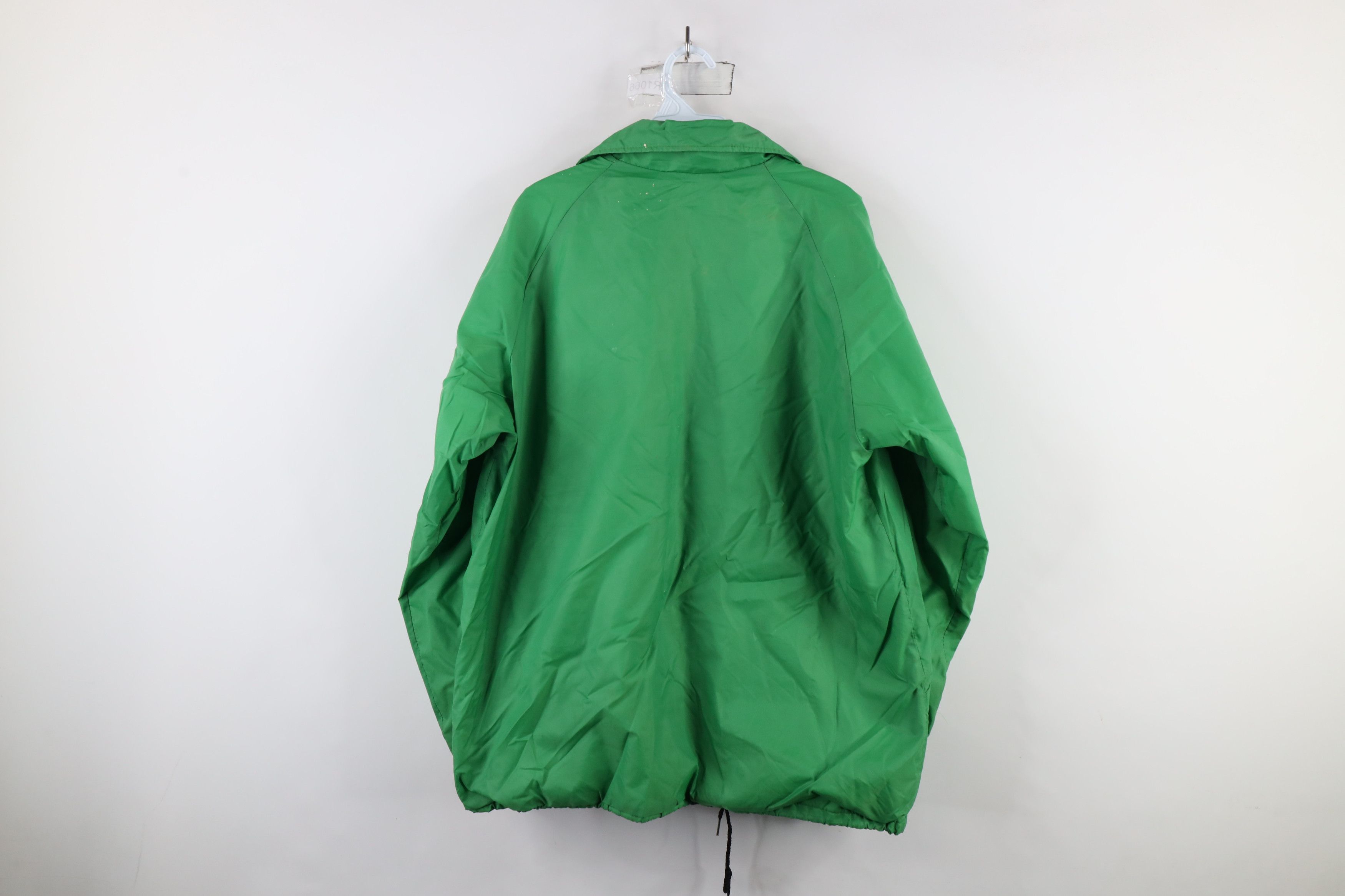 Vintage Vintage 70s Streetwear Lined Coach Coaches Jacket Green USA Size US XL / EU 56 / 4 - 16 Thumbnail