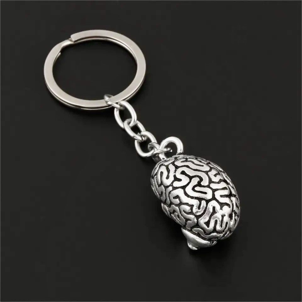 Vintage Vintage Brain Pendant Keychain Size ONE SIZE - 1 Thumbnail