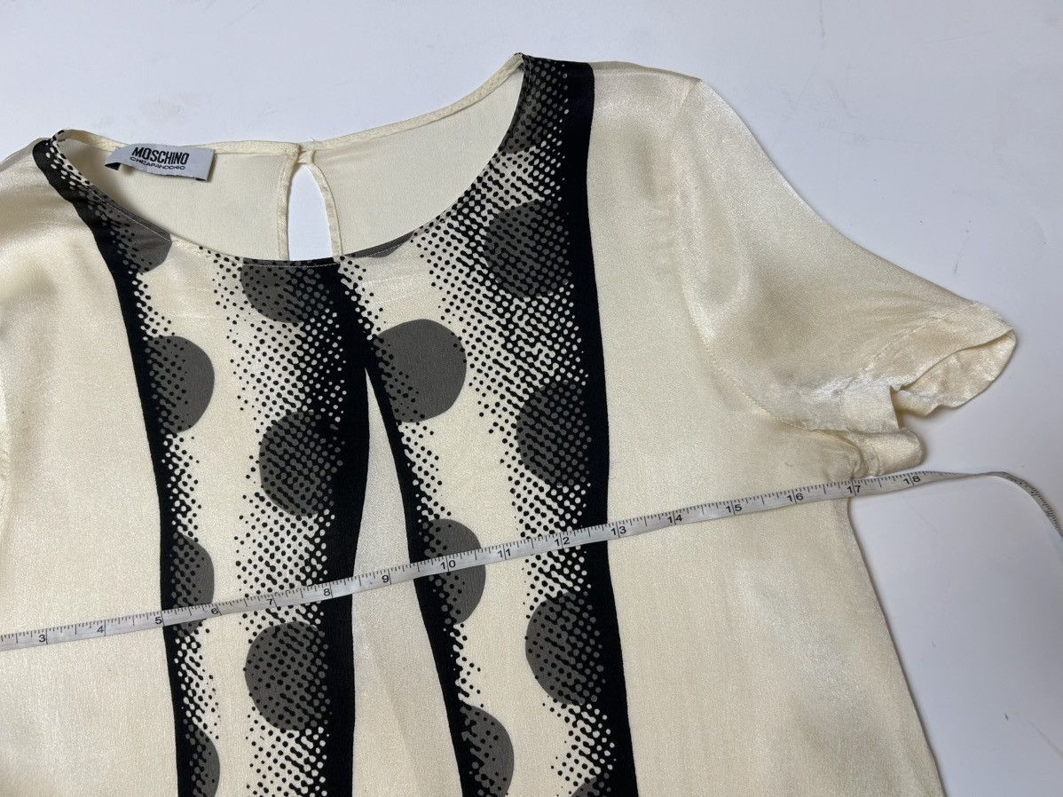 Designer × Moschino × Vintage MOSCHINO SILK SLEEVELESS TOP Size M / US 6-8 / IT 42-44 - 4 Thumbnail