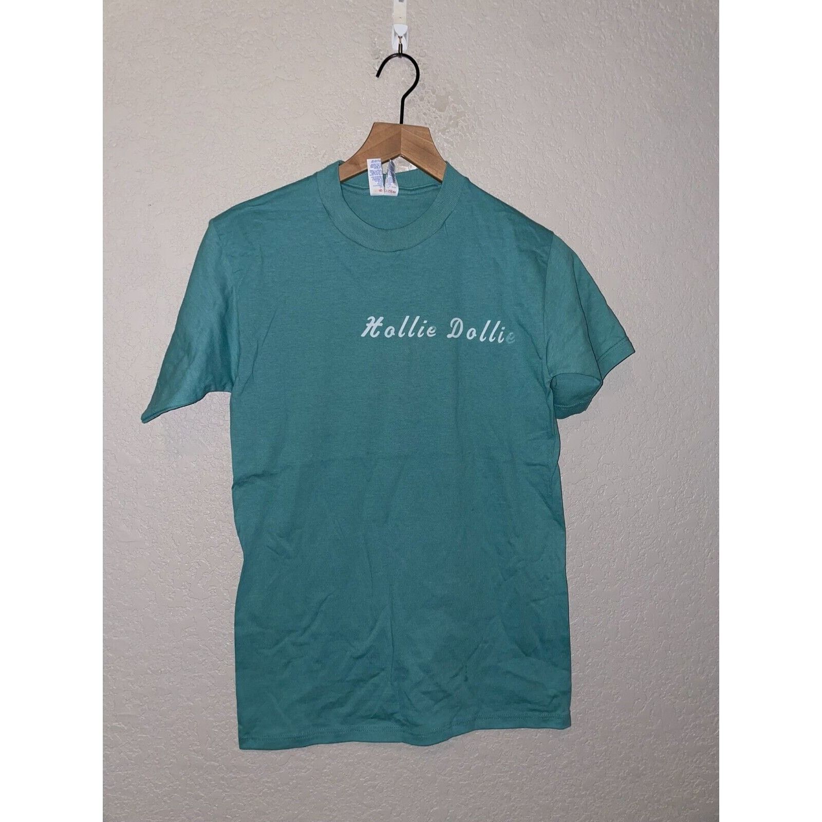 Jerzees Vintage Hollie Shirt Dollie Green Script Text Tee VTG 90s S Size US S / EU 44-46 / 1 - 1 Thumbnail