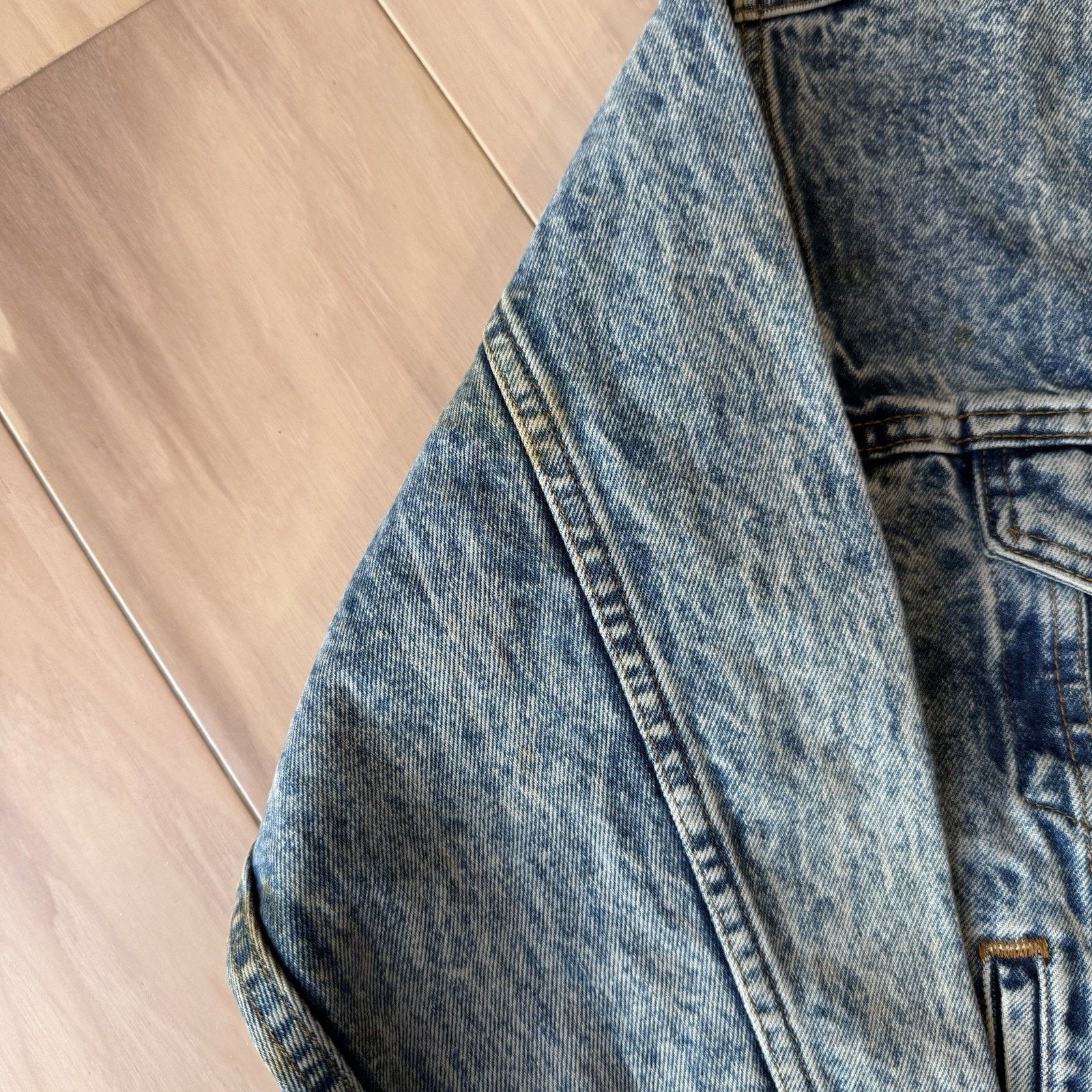 Levi's × Vintage Vintage Levis Denim Jacket M Blue 80s Acid Wash Made in USA Size US M / EU 48-50 / 2 - 4 Thumbnail