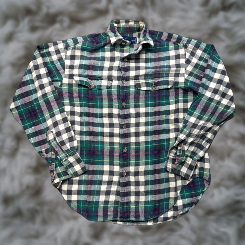 Polo Ralph Lauren VINTAGE Polo Ralph Lauren Flannel Shirt Men’s M 90s Plaid Cotton Button-Up Size US M / EU 48-50 / 2 - 1 Thumbnail
