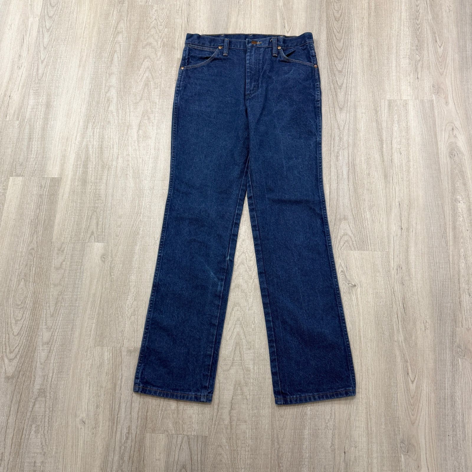 Wrangler Vintage Wrangler Cowboy Cut Slim Fit Jeans Men's 31x32 Blue Size US 31 - 1 Thumbnail