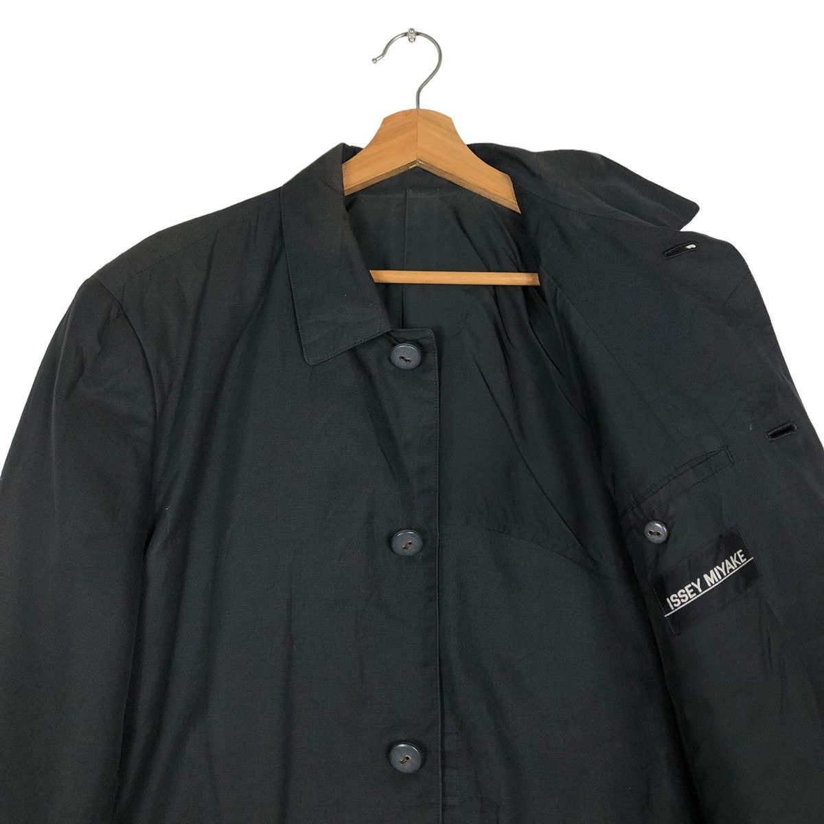 Issey Miyake 🔥RICH BLACK ICONIC CHORE JACKET ISSEY MIYAKE CARGO POCKETS Size US M / EU 48-50 / 2 - 12 Thumbnail