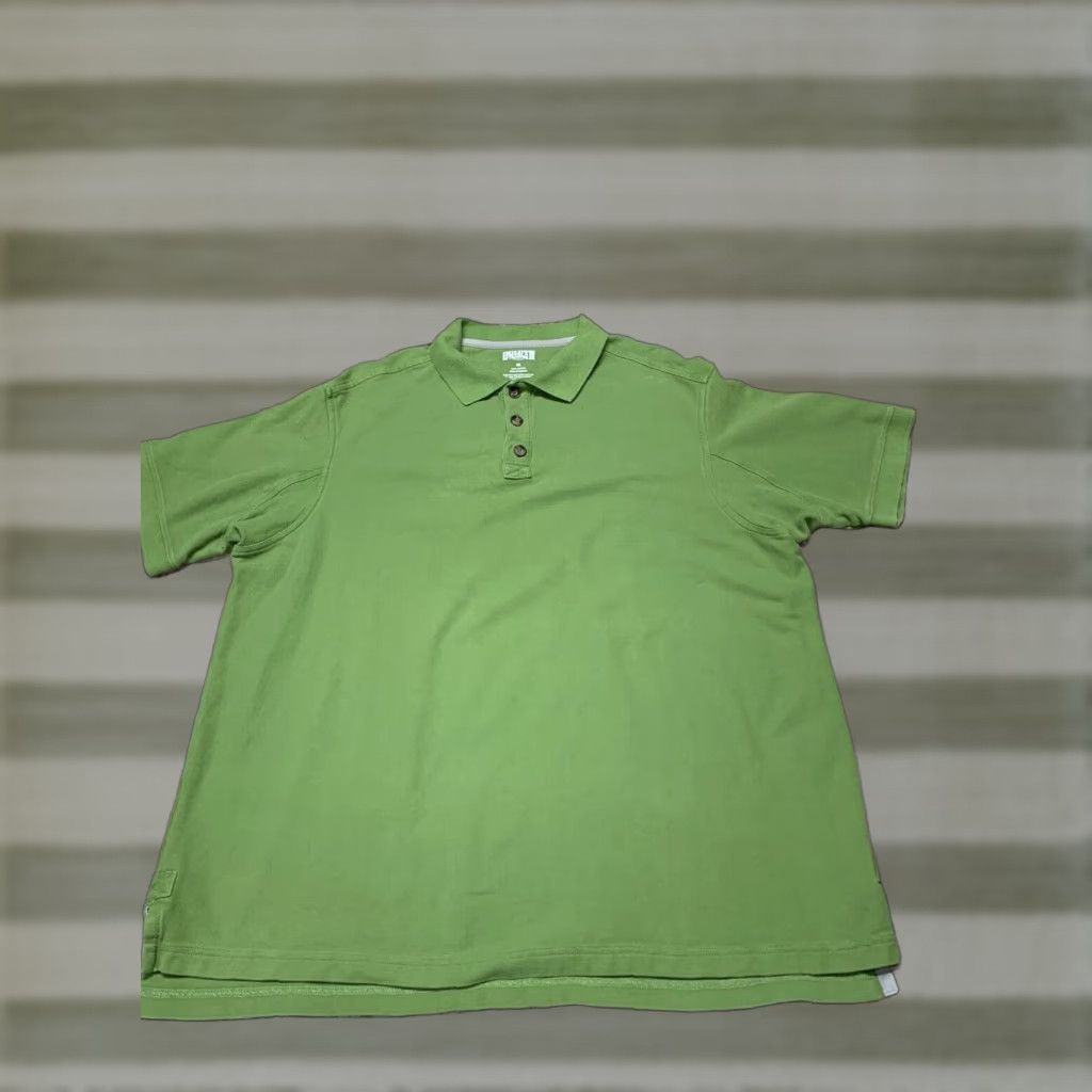 CO Duluth Trading Co Polo Shirt Mens Green XL 1/4 Button Short Sleeve Solid Collared Shirt Size US XL / EU 56 / 4 - 1 Thumbnail