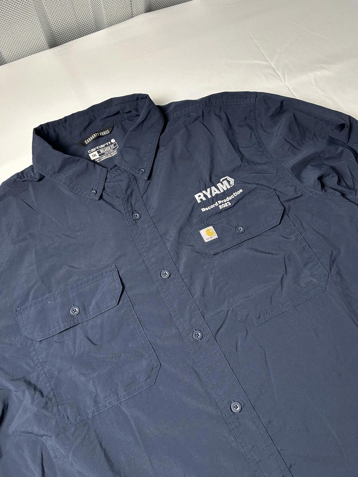 Carhartt Carhartt Pocket Shirt Heavyweight Overshirt Workwear Navy Size US XXL / EU 58 / 5 - 2 Thumbnail
