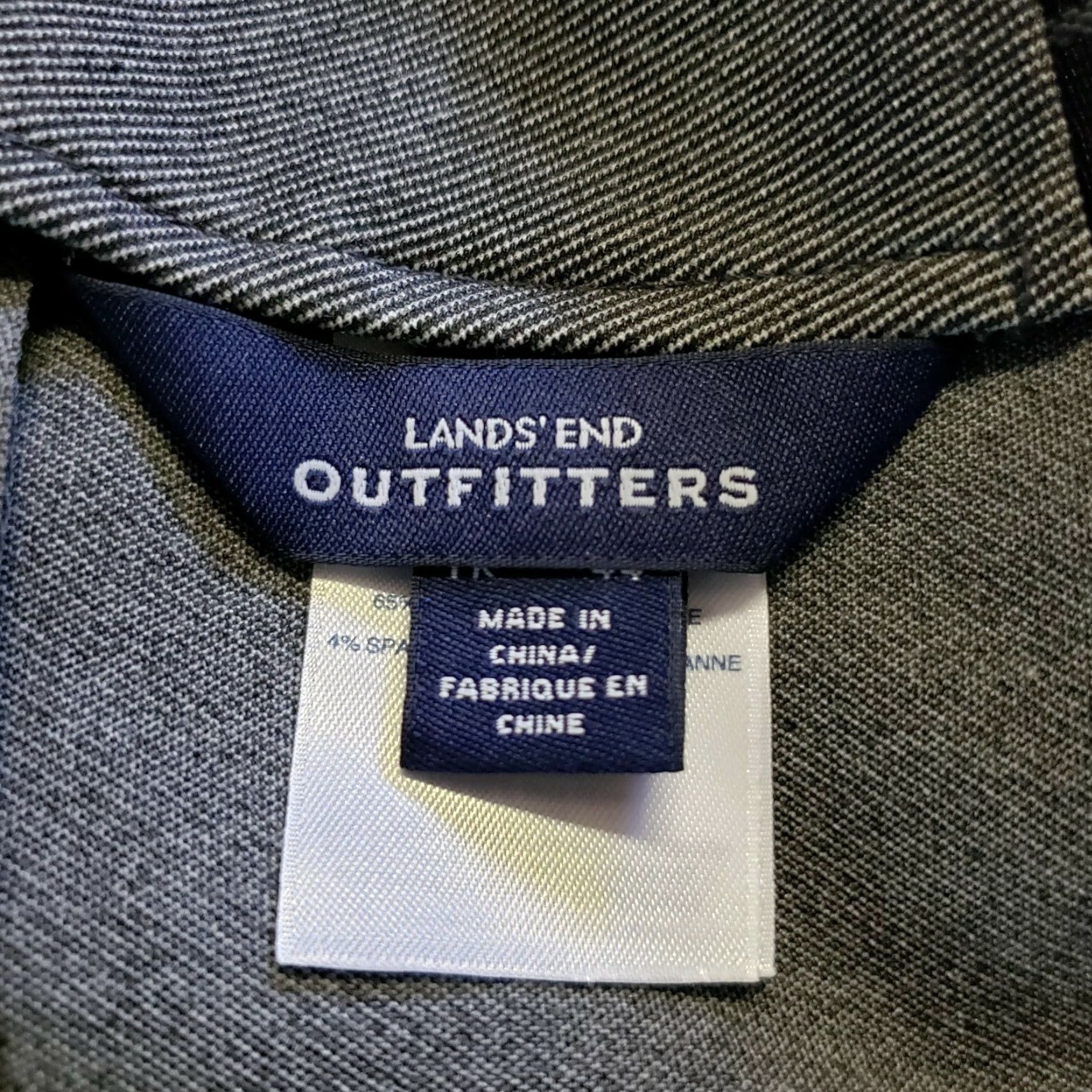 Lands' End Lands' End Outfitters Womens Pencil Skirt Sz 12 Solid Gray Pockets Elastic Waist Knee Length Sunglasses Size 34" / US 12 / IT 48 - 3 Thumbnail