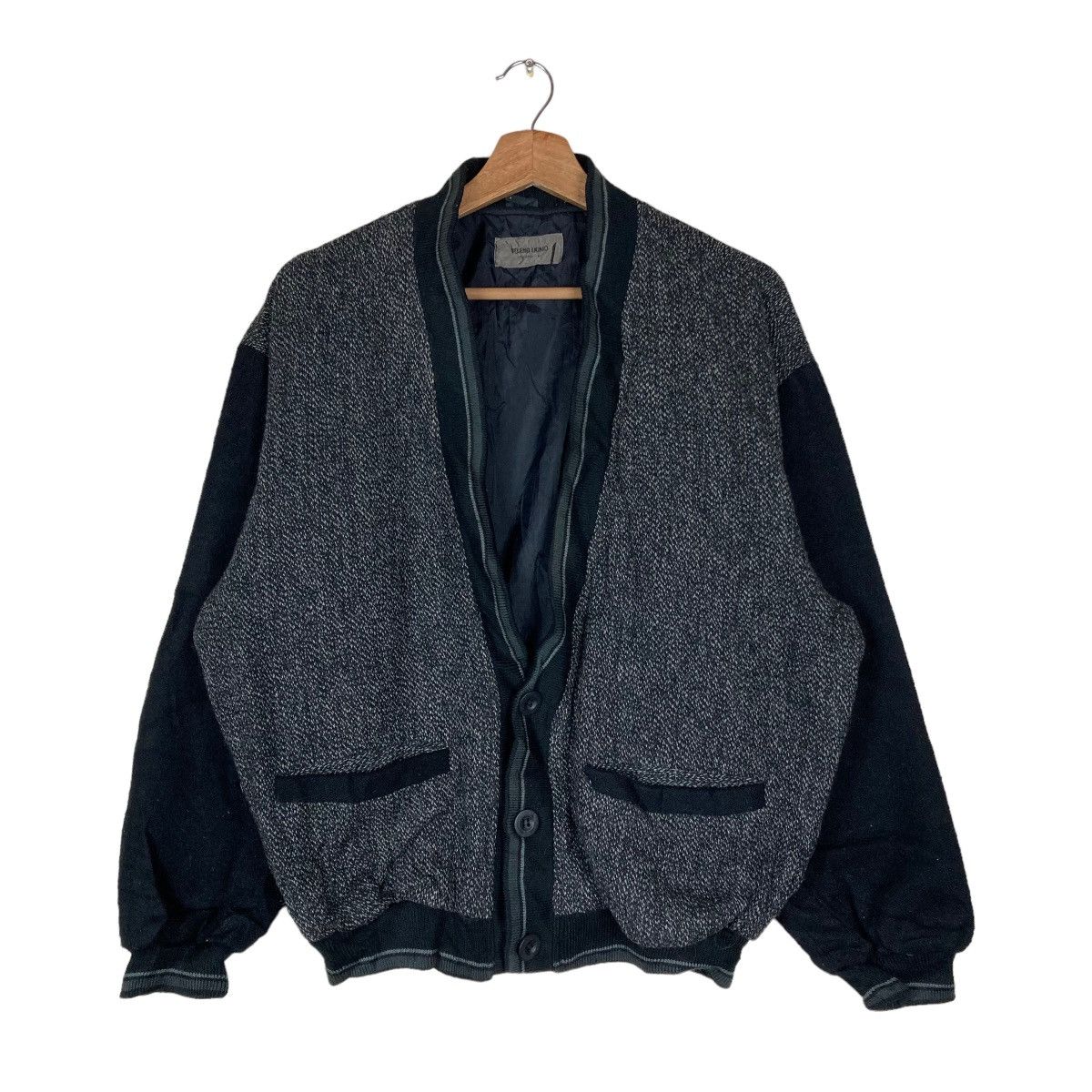 Vintage Vintage Veleno Uomo Flat Button Sweater Jacket Size US L / EU 52-54 / 3 - 1 Thumbnail