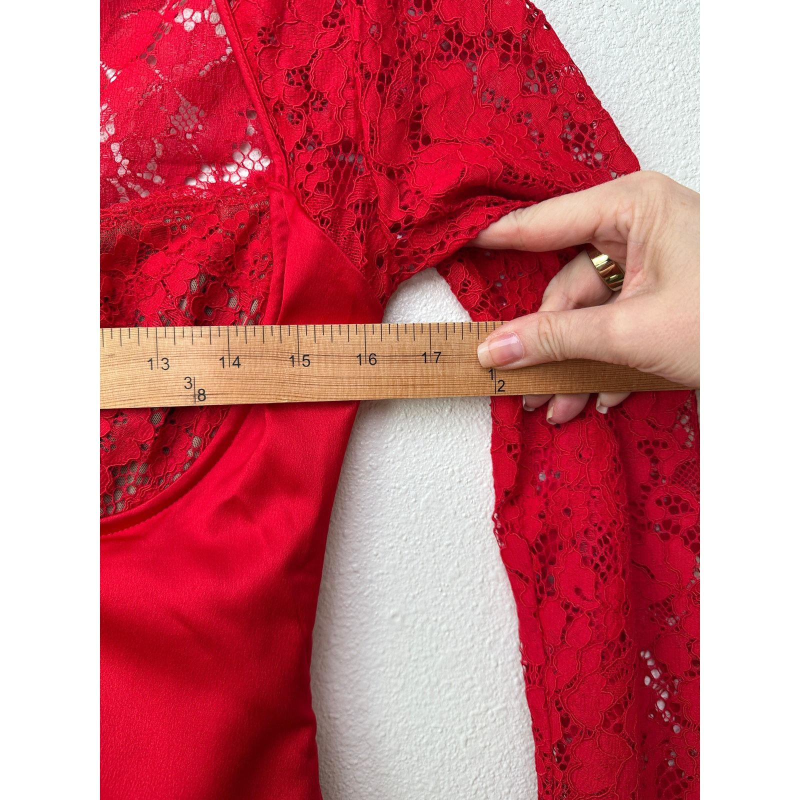 House of CB NWT House of CB Jennica Red Lace Bustier Satin Mini Dress M Size M / US 6-8 / IT 42-44 - 12 Thumbnail