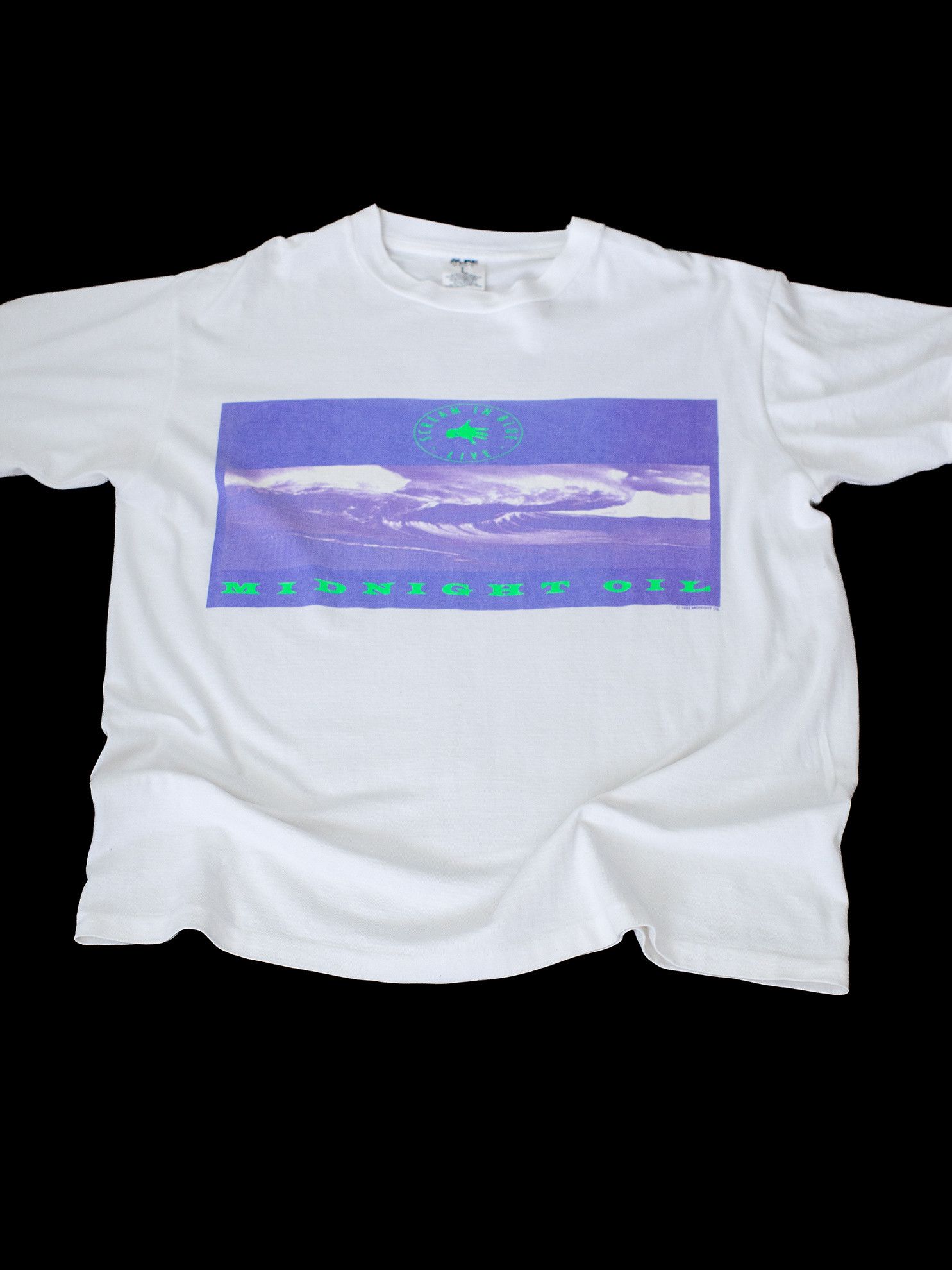 Vintage Vintage 1992 Midnight Oil "Scream in Blue" Live T-Shirt Size US L / EU 52-54 / 3 - 1 Thumbnail