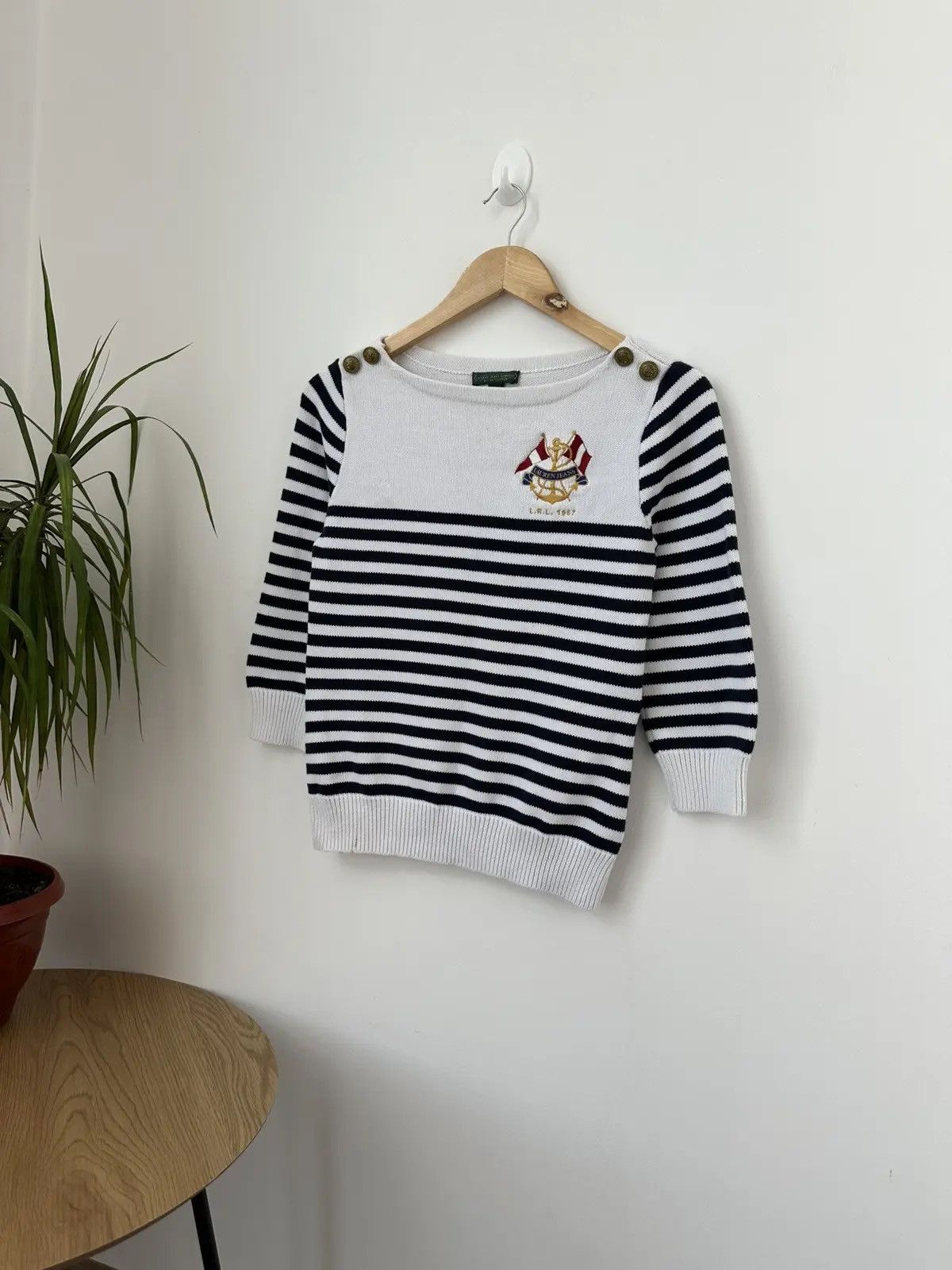Polo Ralph Lauren Vintage Polo Ralph Lauren Yachting Striped Knit Womens Sweater Size US XS / EU 42 / 0 - 1 Thumbnail