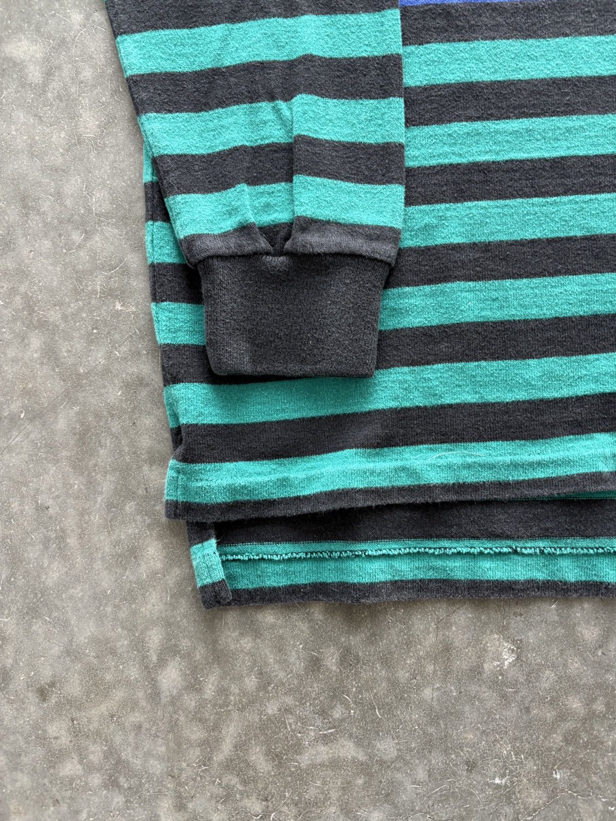 Eddie Bauer Vintage 90s Eddie Bauer Striped Longsleeve Rugby Shirt Size US L / EU 52-54 / 3 - 2 Thumbnail