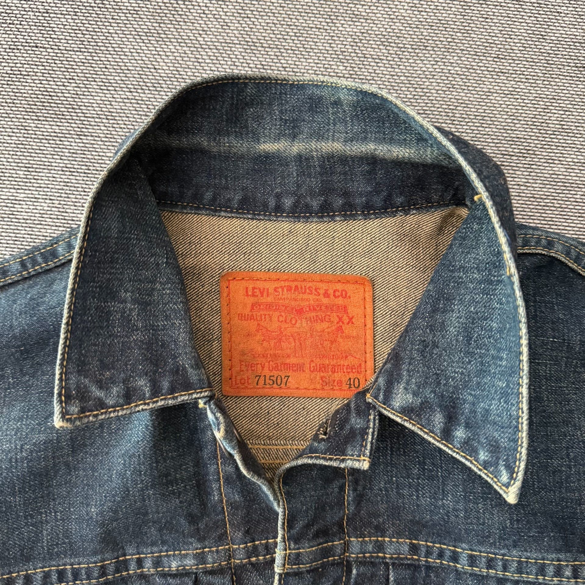Levi's Vintage Clothing Levi's LVC 507XX J02 Denim Jacket Size US XXS / EU 40 - 3 Thumbnail