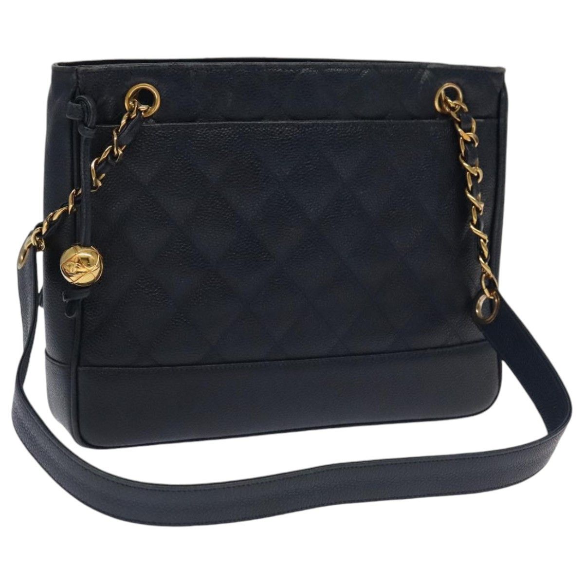Chanel Chanel Vintage Stitched CC Shoulder Bag Caviar Size ONE SIZE - 1 Thumbnail