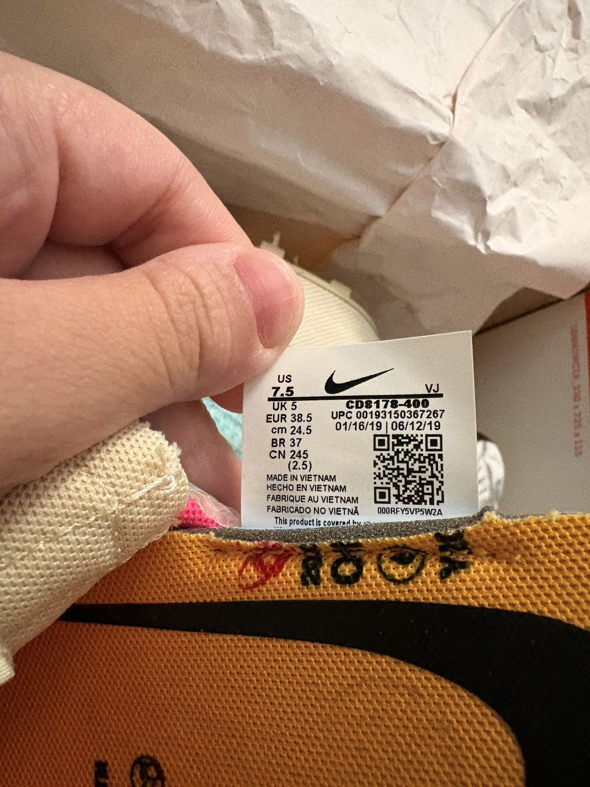 Nike × Off-White Nike x Off-White multicoloured trainers Size US 7.5 / IT 37.5 - 9 Thumbnail