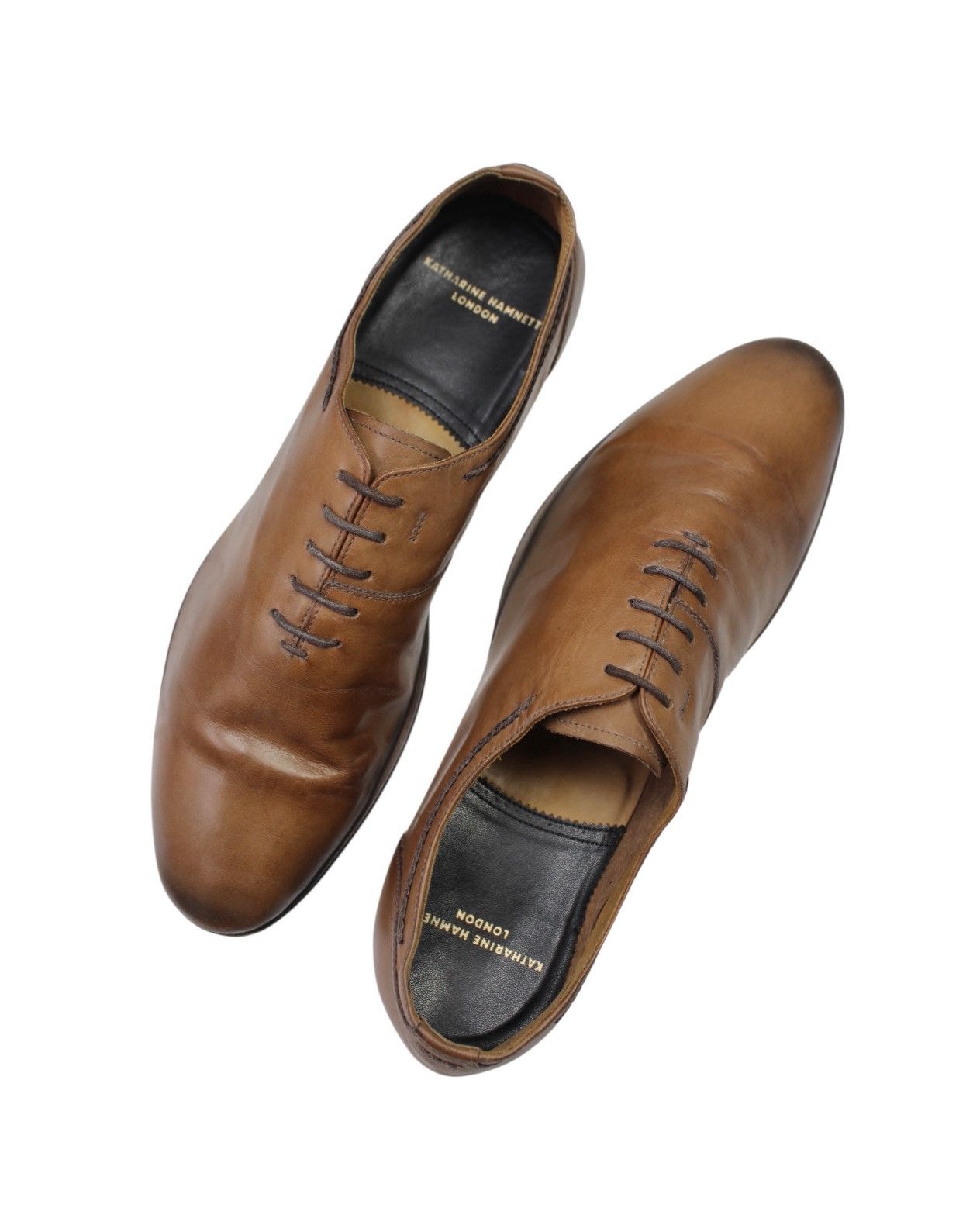 Katharine Hamnett London 2000S KATHARINE HAMNETT LONDON CALFSKIN DERBY Size US 8.5 / EU 41-42 - 5 Thumbnail