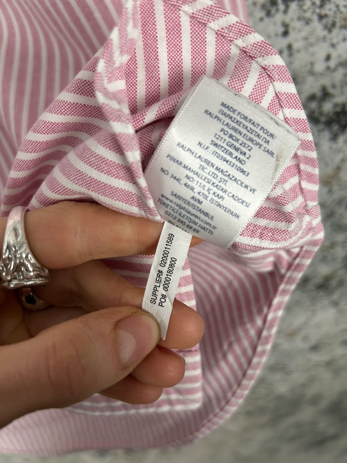 Polo Ralph Lauren Polo Ralph Lauren Stripe Pink Shirt Basic Elegant Premium Size US M / EU 48-50 / 2 - 7 Thumbnail