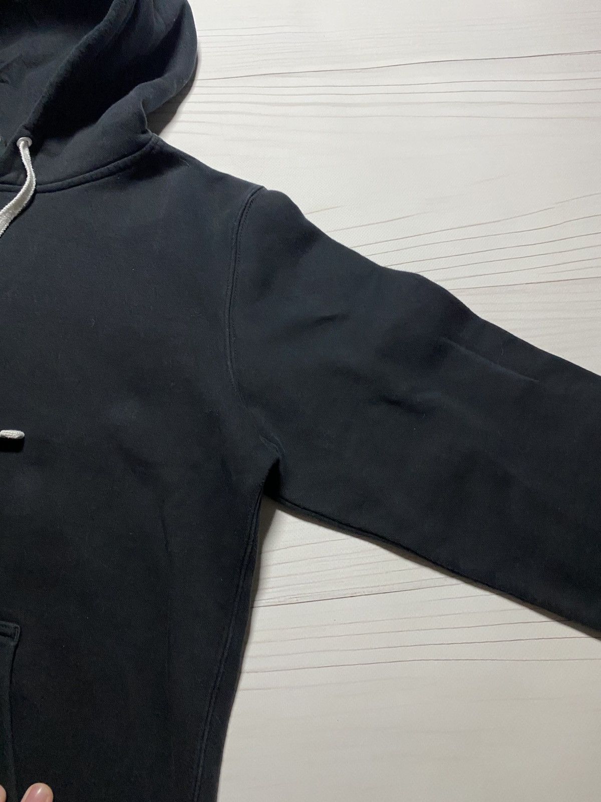 Nike × Vintage Vintage Nike Embroidered swoosh box fit faded y2k hoodie Size US S / EU 44-46 / 1 - 5 Thumbnail