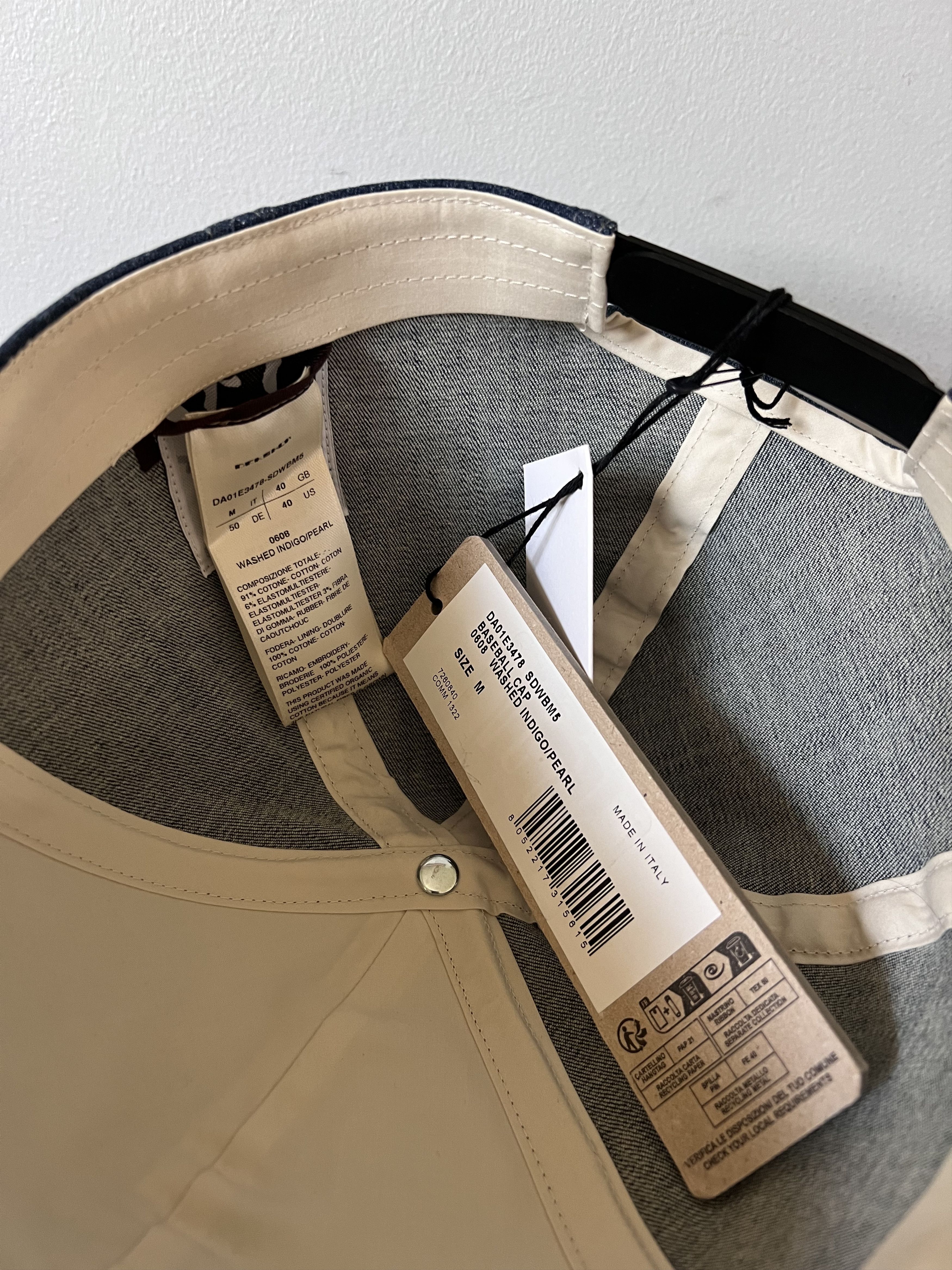 Rick Owens Drkshdw Rick Owens DRKSHDW Pentagram Baseball Cap in Washed Indigo Size ONE SIZE - 6 Thumbnail