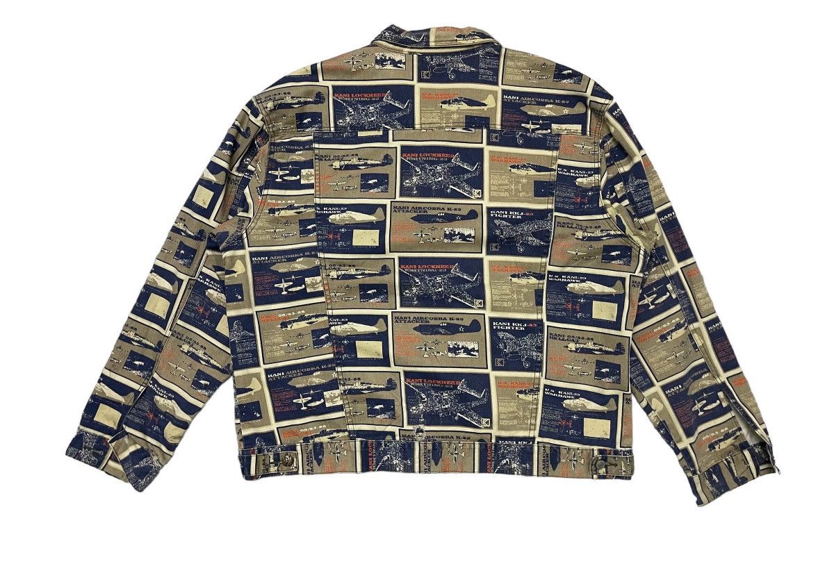 90s KARL KANI DENIM JACKET FULLPRINT RARE DESIGN DISTRESSED