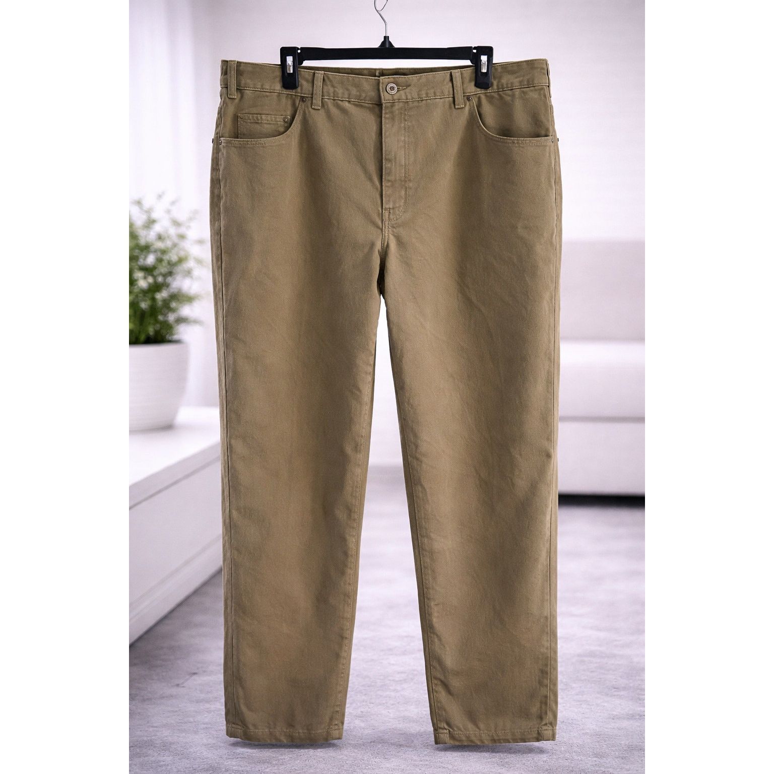 Route 66 Route 66 Relaxed Fit Khaki Pants Men 40x32 Cotton Casual Size US 40 / EU 56 - 1 Thumbnail