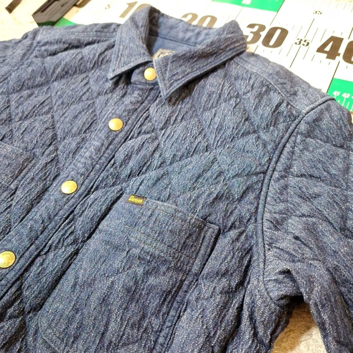 Studio D'Artisan STUDIO D'ARTISAN Quilted Work Shirt Blue Size 36 Made In JAPAN Men Long Sleeve Button-Up Cotton Relaxed Size US M / EU 48-50 / 2 - 2 Thumbnail