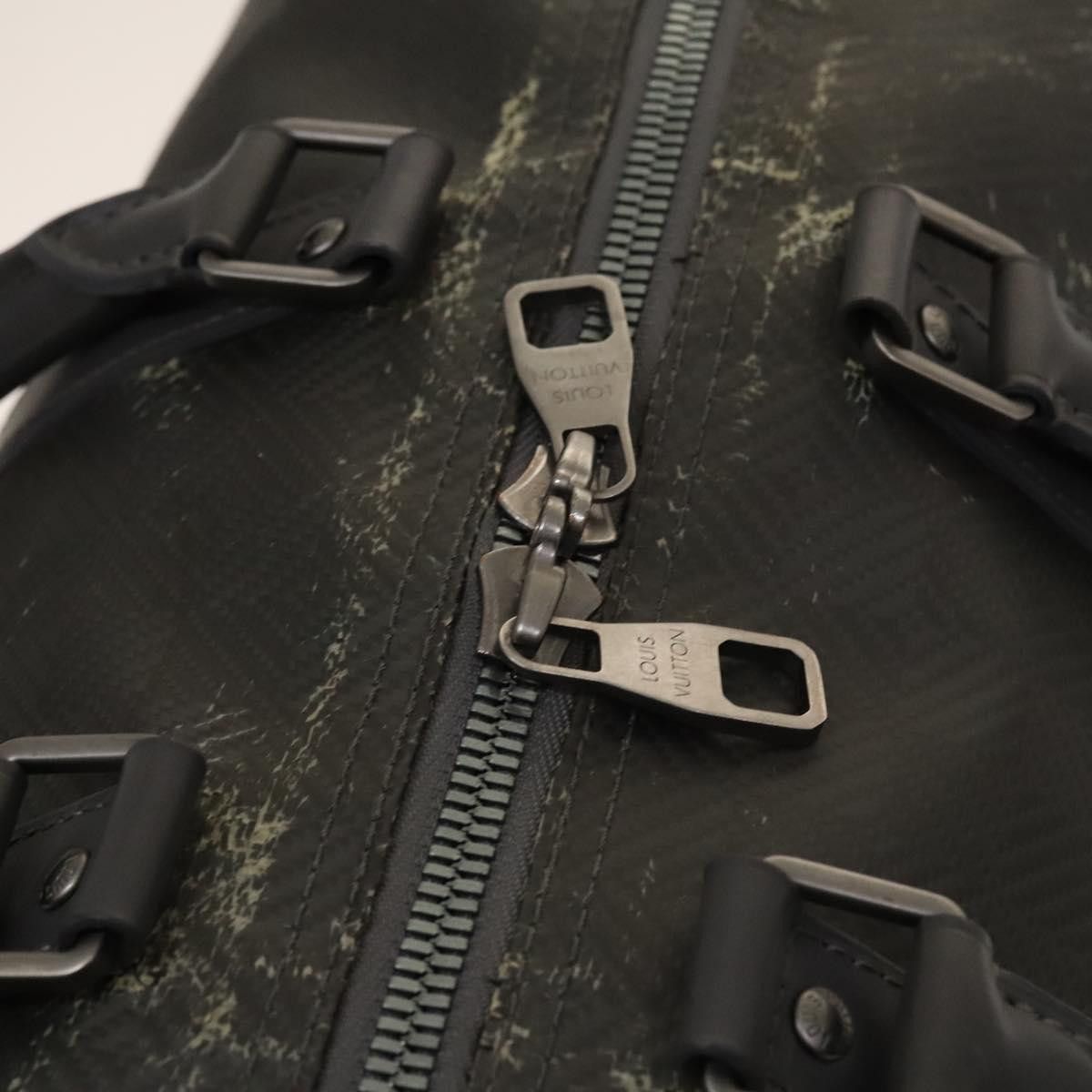 Louis Vuitton LOUIS VUITTON Damier Carbon Keepall 45 Boston Bag Black Size ONE SIZE - 10 Thumbnail