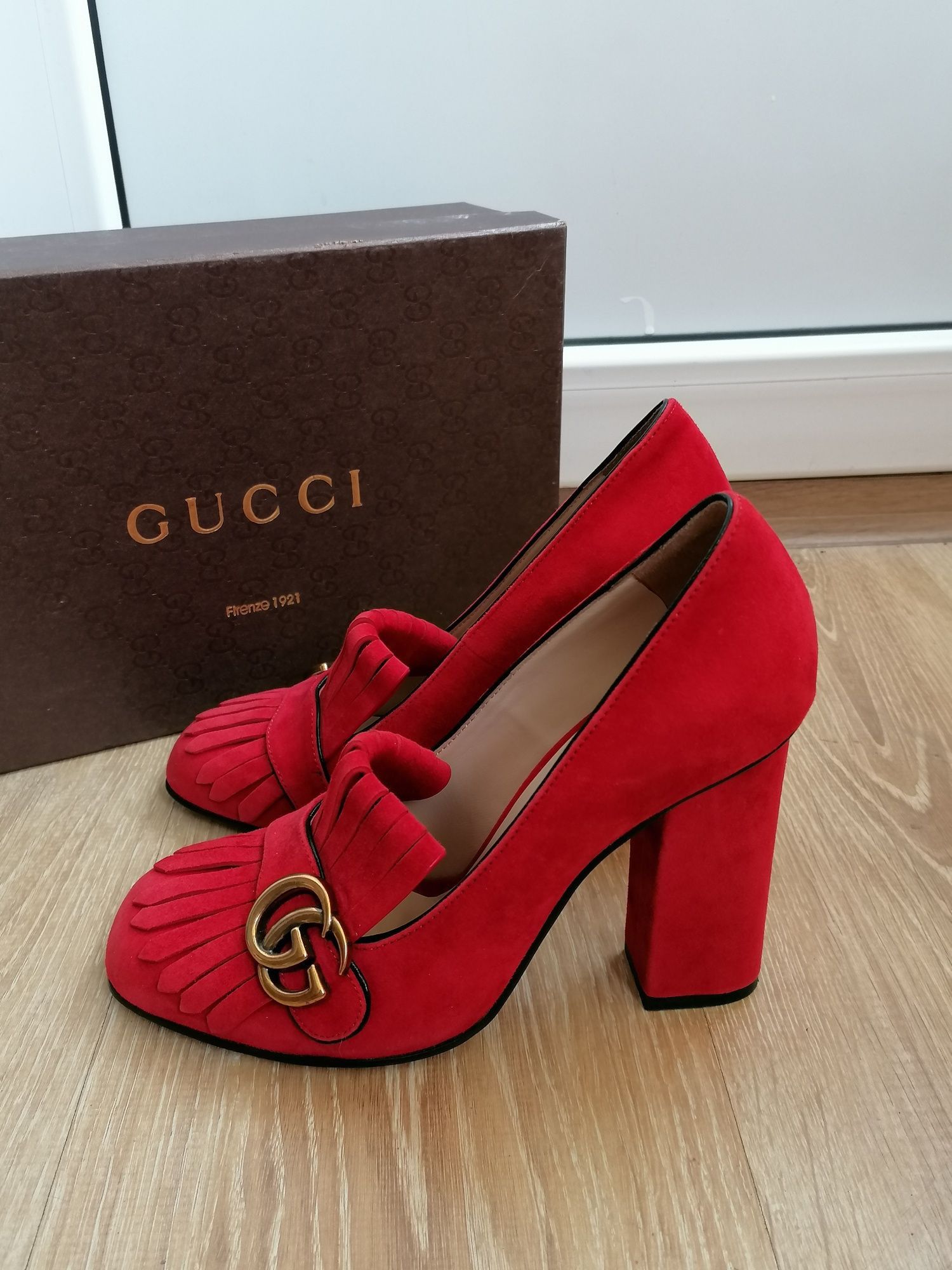 Gucci Gucci Red Heels 👠 Size US 10 / IT 40 - 1 Thumbnail