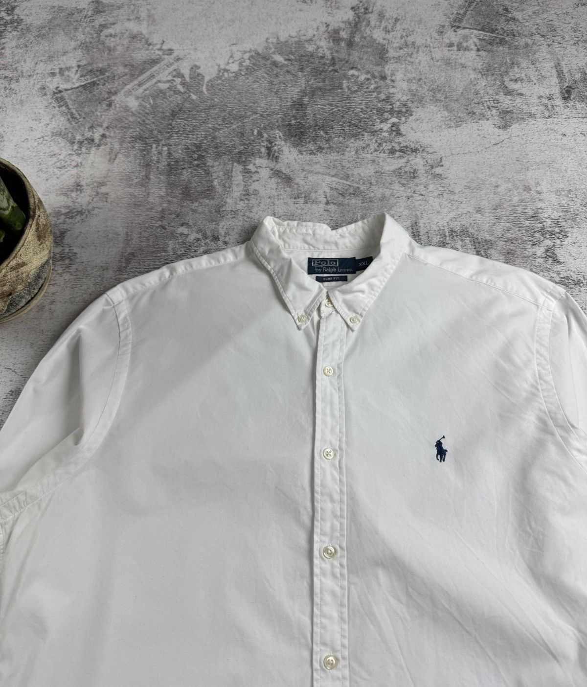 Polo Ralph Lauren Polo Ralph Lauren White XXL Size Button Slim Fit Classic Collar LongSleeve Shirt Size US XXL / EU 58 / 5 - 6 Thumbnail