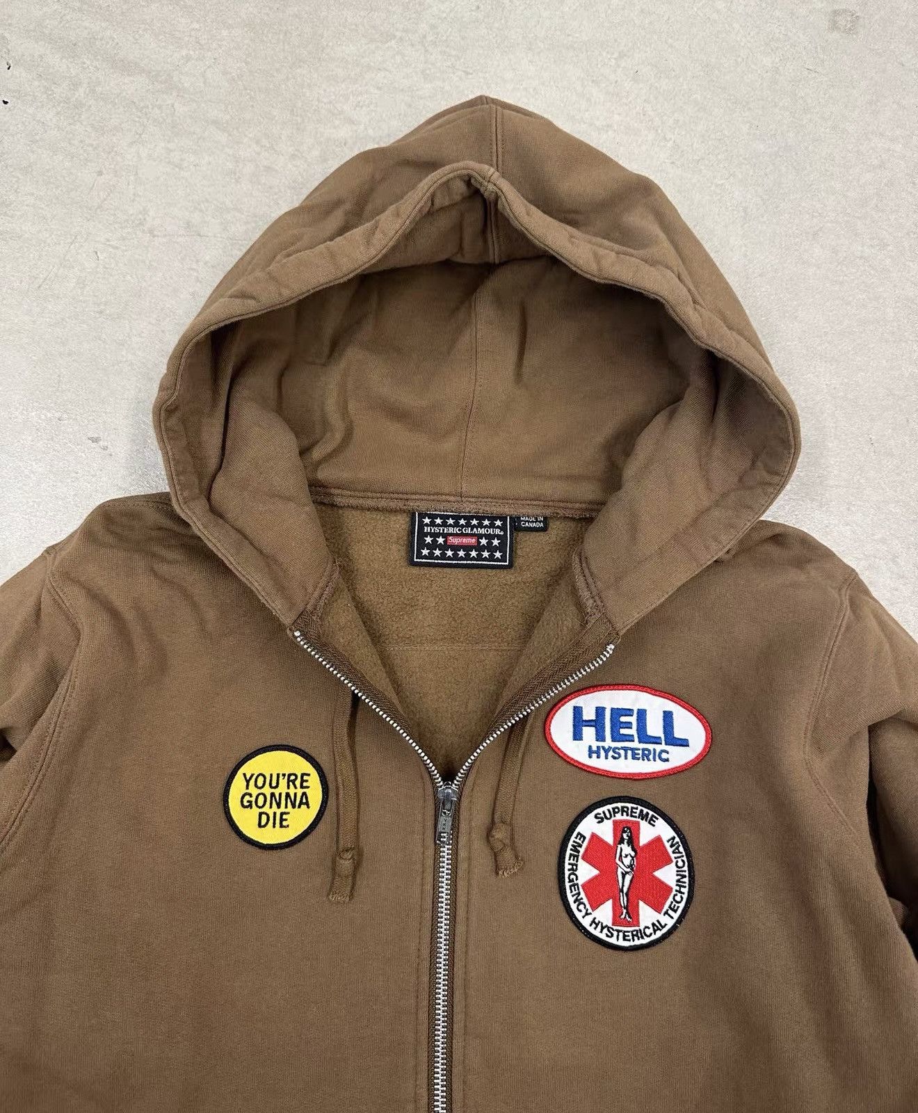 Hysteric Glamour × Supreme Supreme hysteric Glamour patches zip up sweatshirt hoodie Size US M / EU 48-50 / 2 - 3 Thumbnail