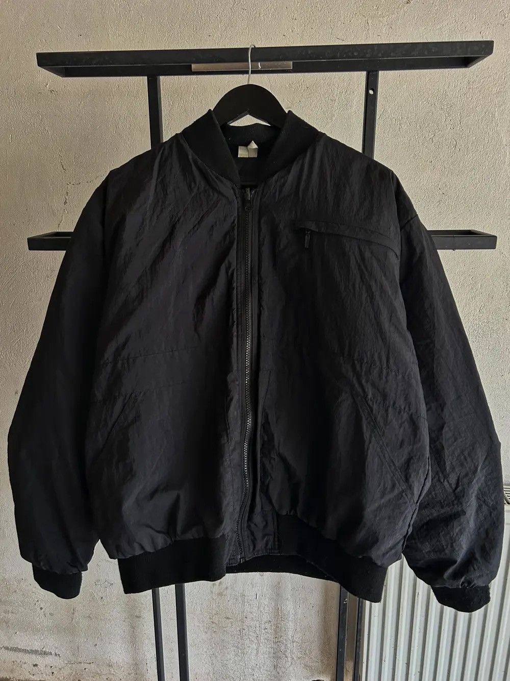 Japanese Brand × Junya Watanabe Vintage Junya Watanabe Issey Miyake Style Bomber Jacket Size US M / EU 48-50 / 2 - 1 Thumbnail