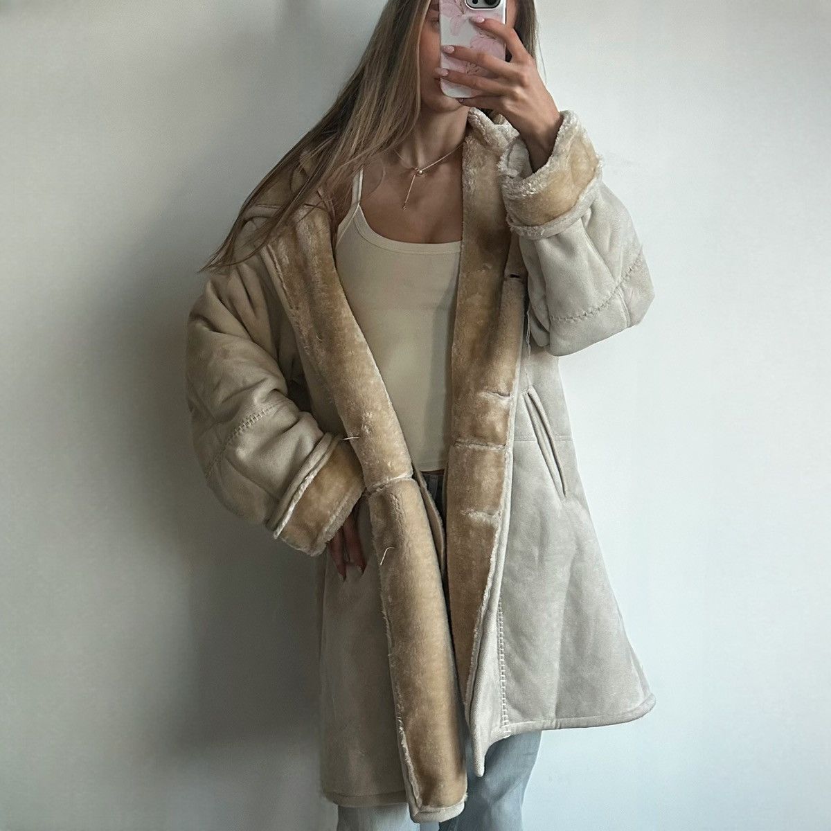 Other Vintage women’s faux fur beige Afghan long coat size L 16-18 Size L / US 10 / IT 46 - 1 Thumbnail